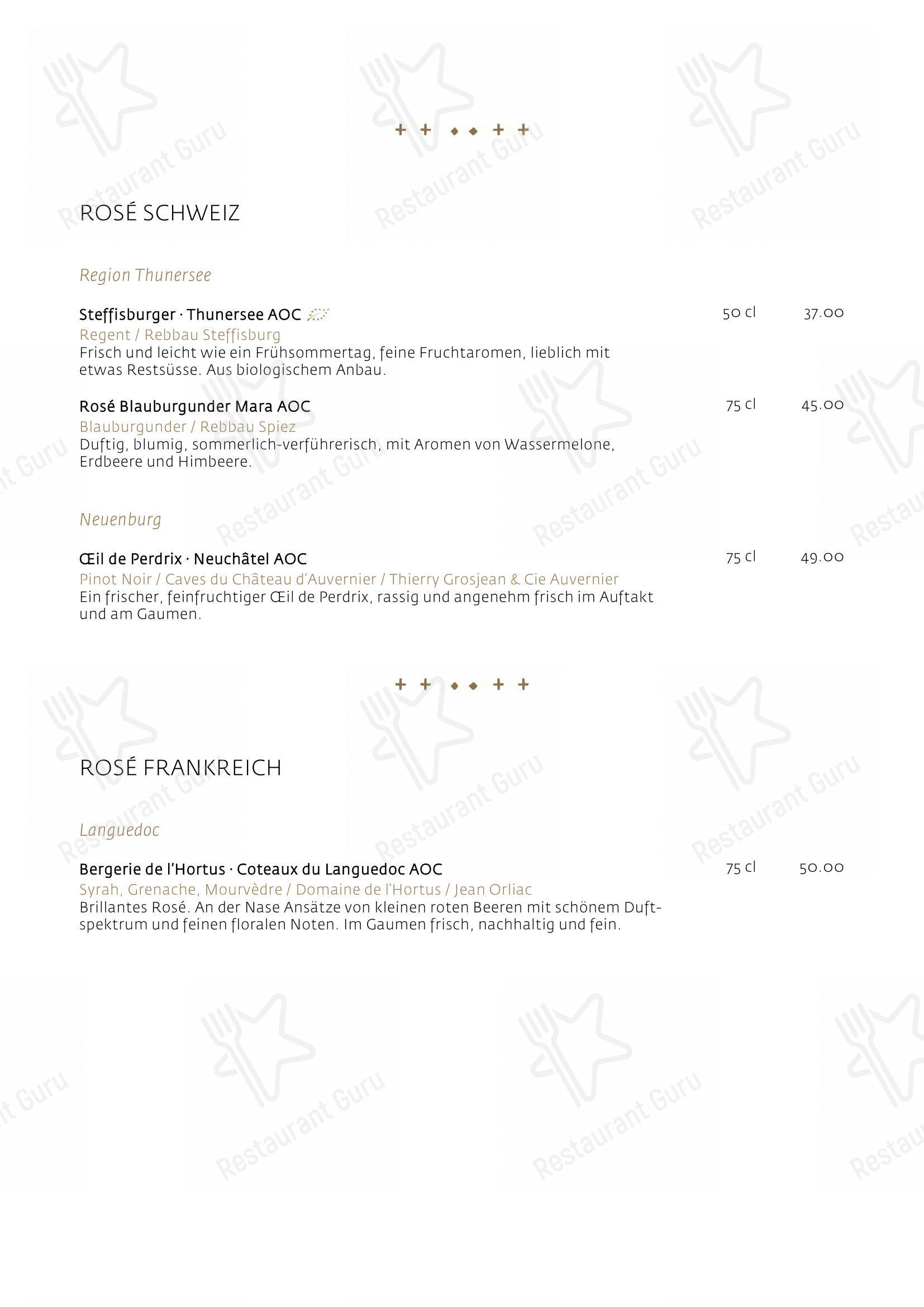 Menu di Schüür · Restaurant & Kultur - Menu bar