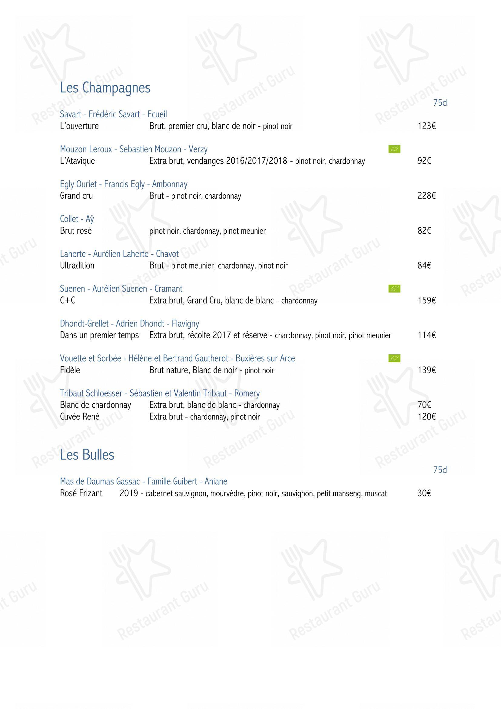 Menu pour SouKa Bistrot des Vins - Restaurant Caviste Bar a Vins restaurant