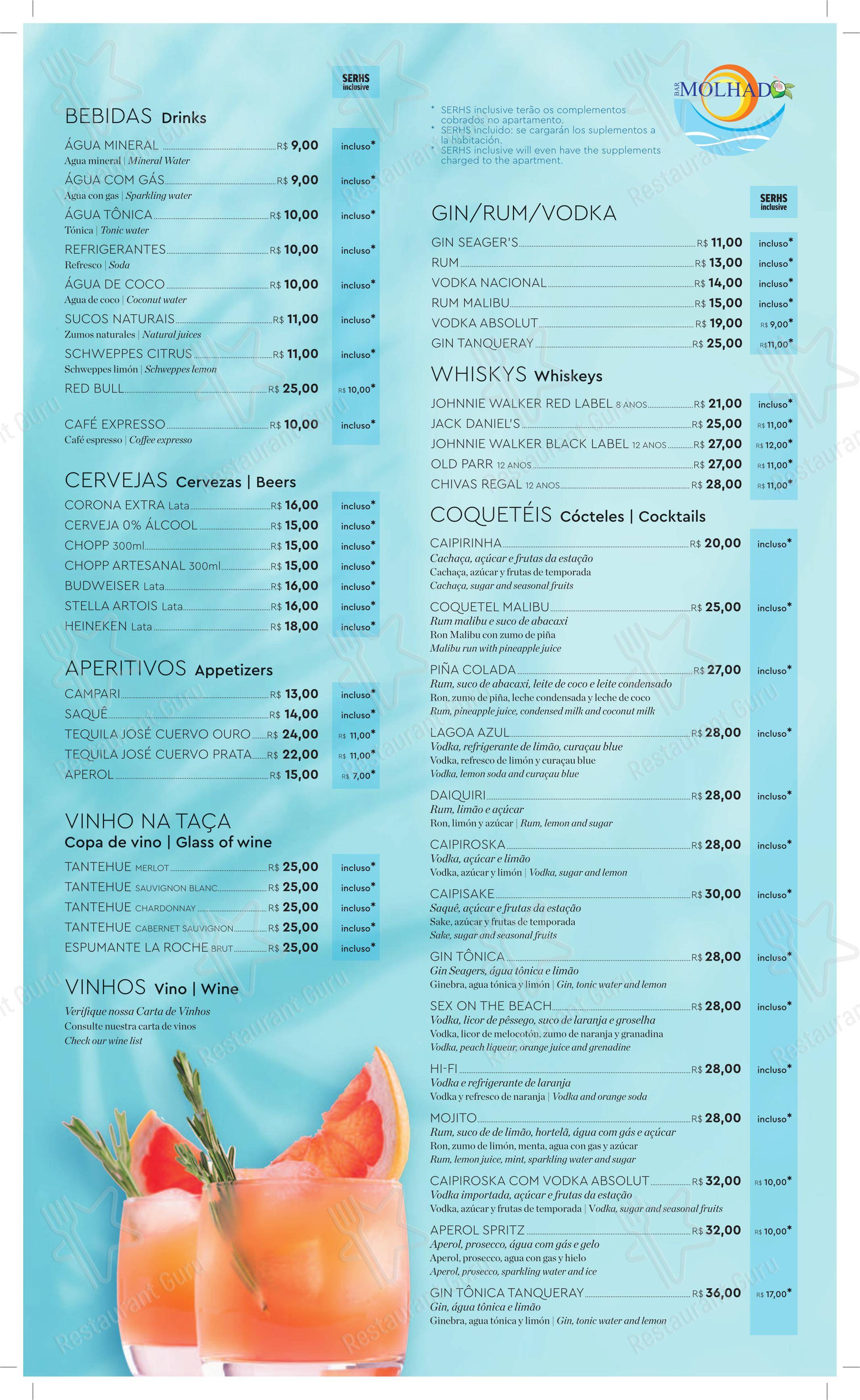 Крафт меню para Tapiro Grill em Natal
