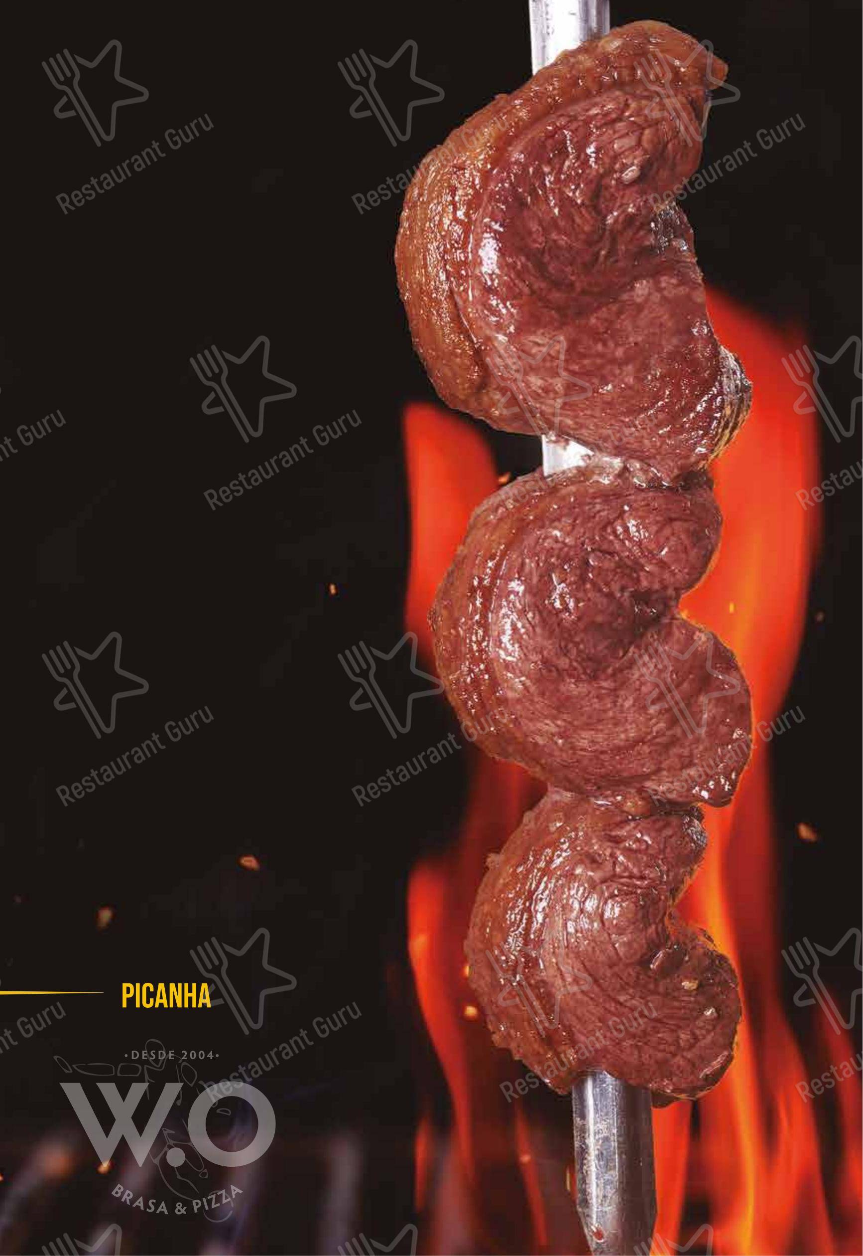 WO Brasa & Pizza - Menu bar