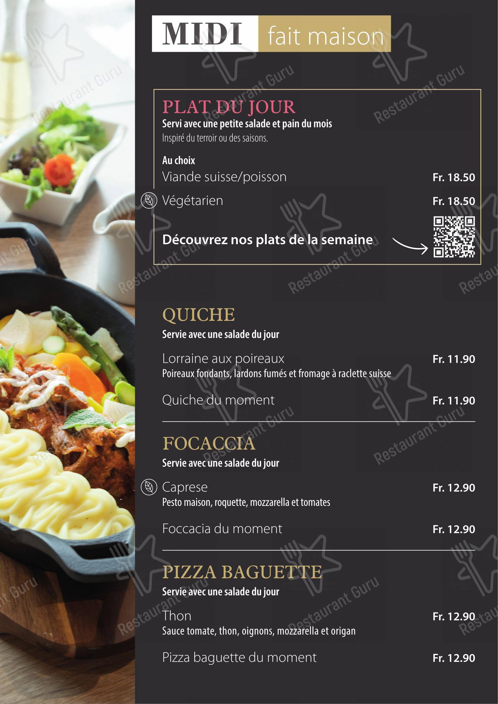 Menu bar per Zenhäusern Visp Bahnhof ristorante