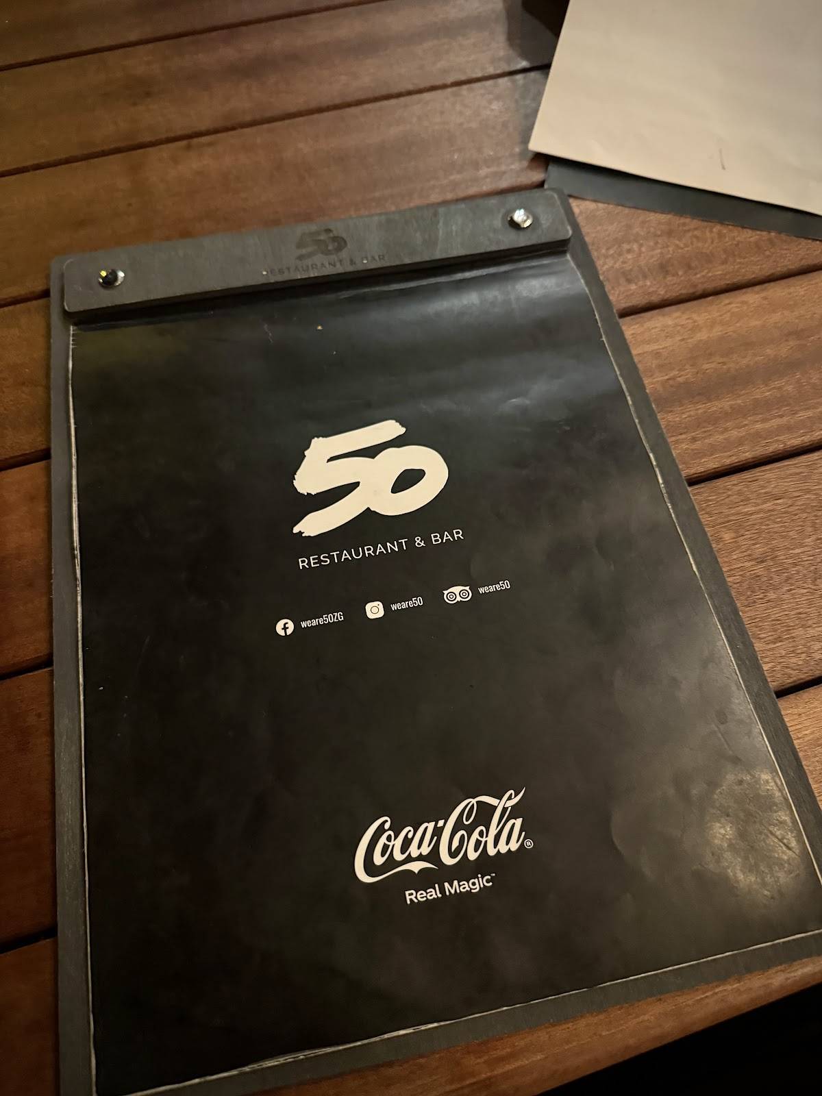 Menu di weare50 
