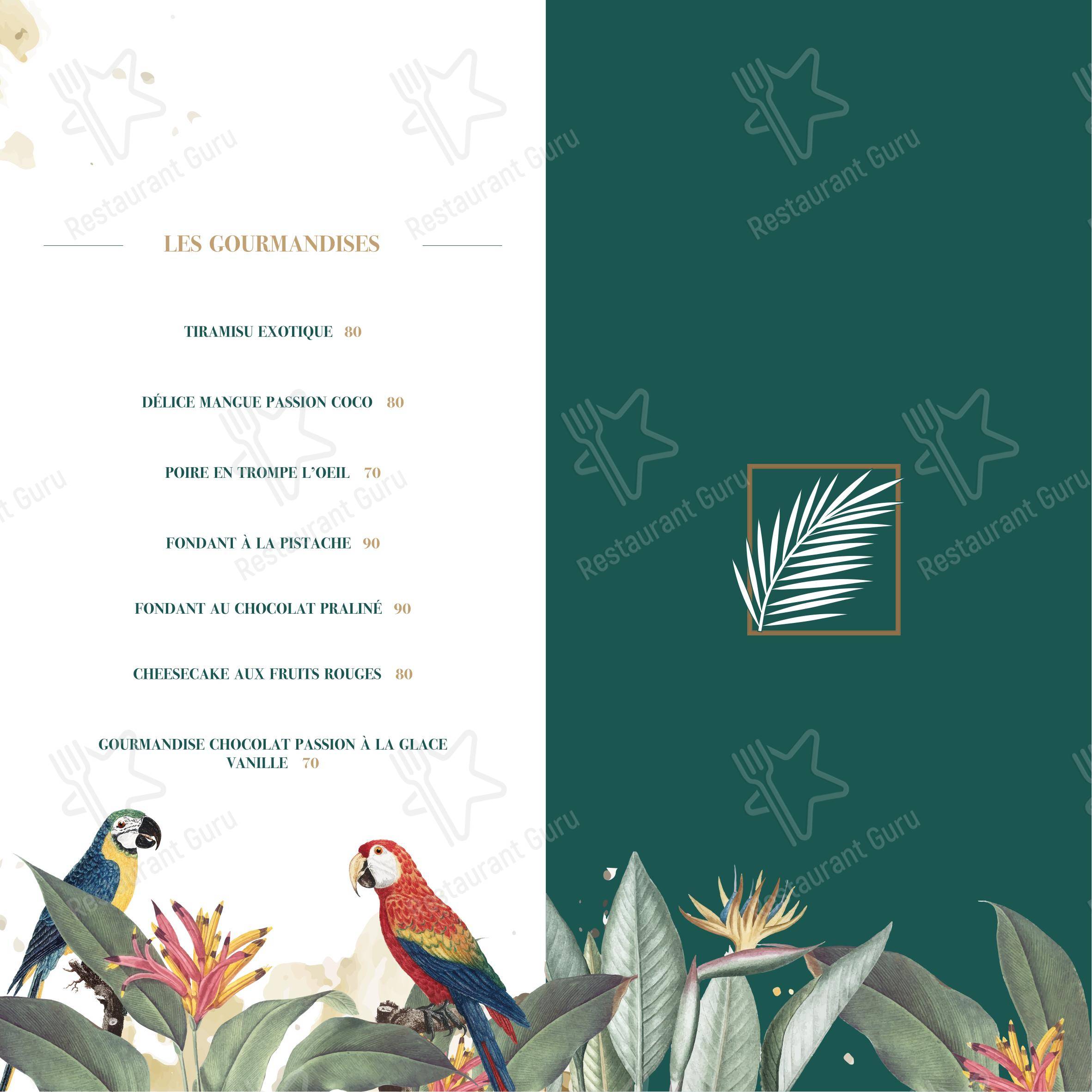 Menu pour Baiana Lounge - Menu