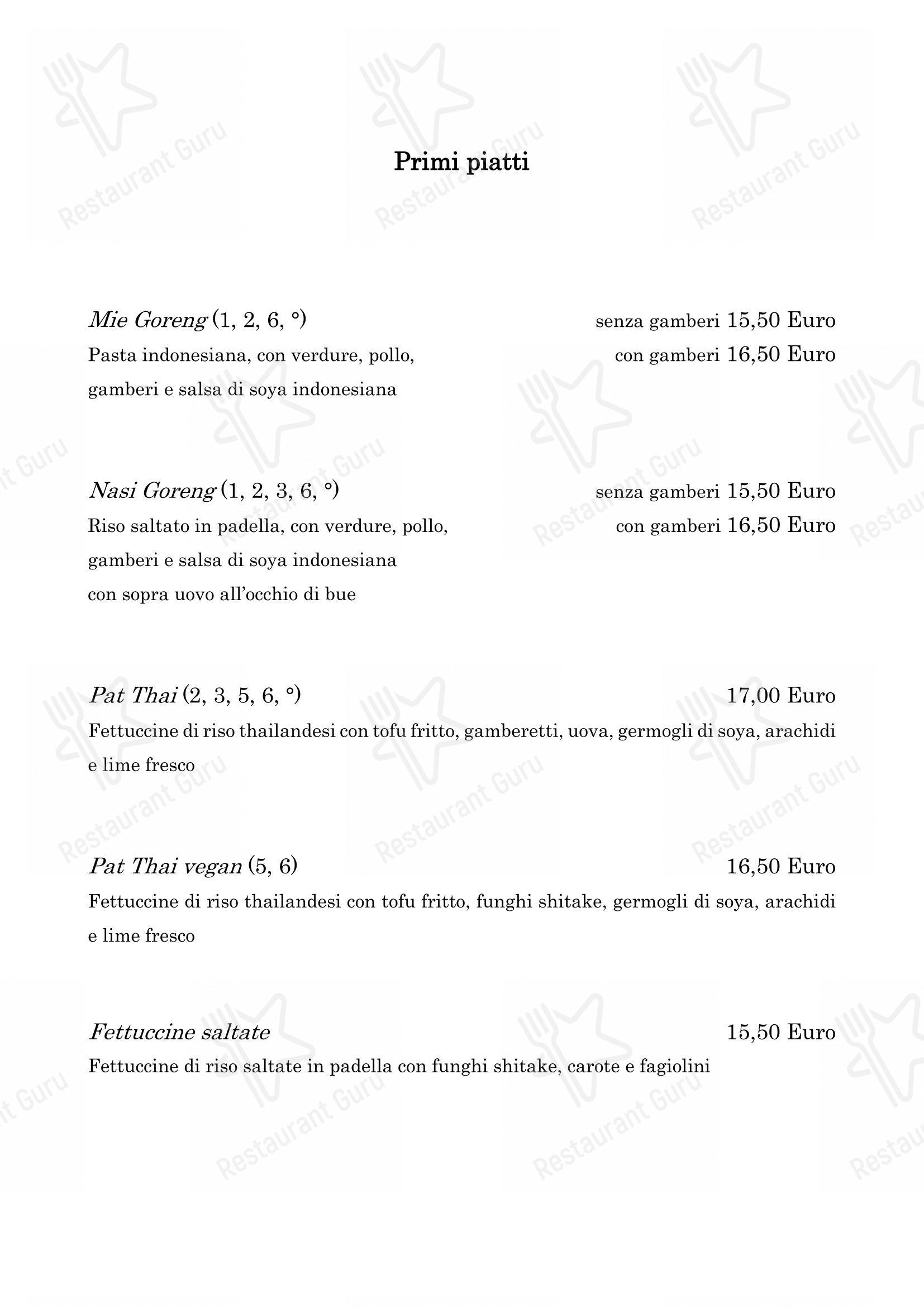 Menu per Bali Bar and Restaurant pub & bar