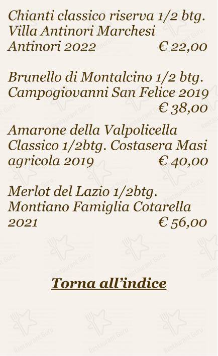 菜单 per Checchino dal 1887 in Roma