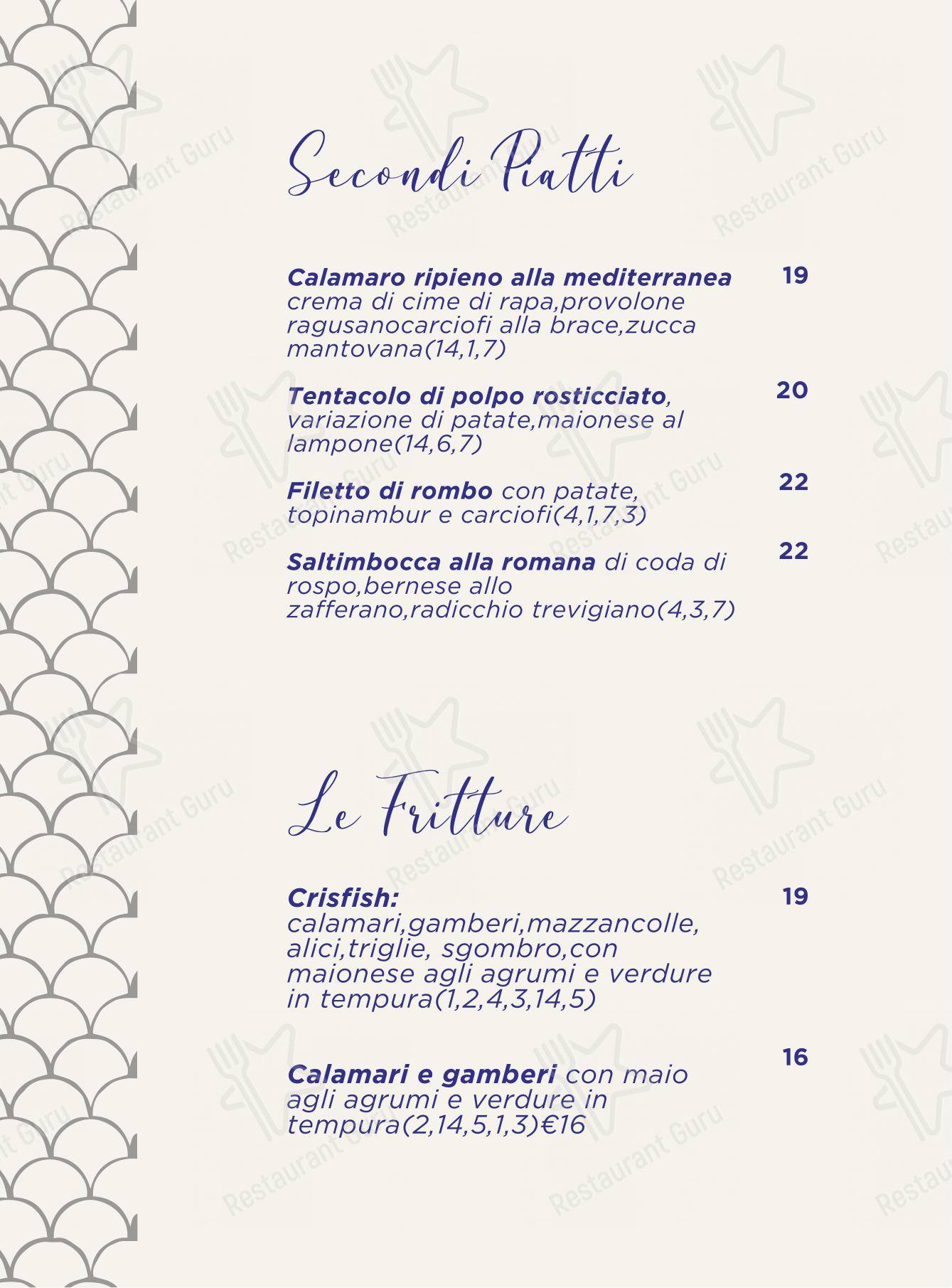 Menu per Cris Fish - Bistrot ristorante