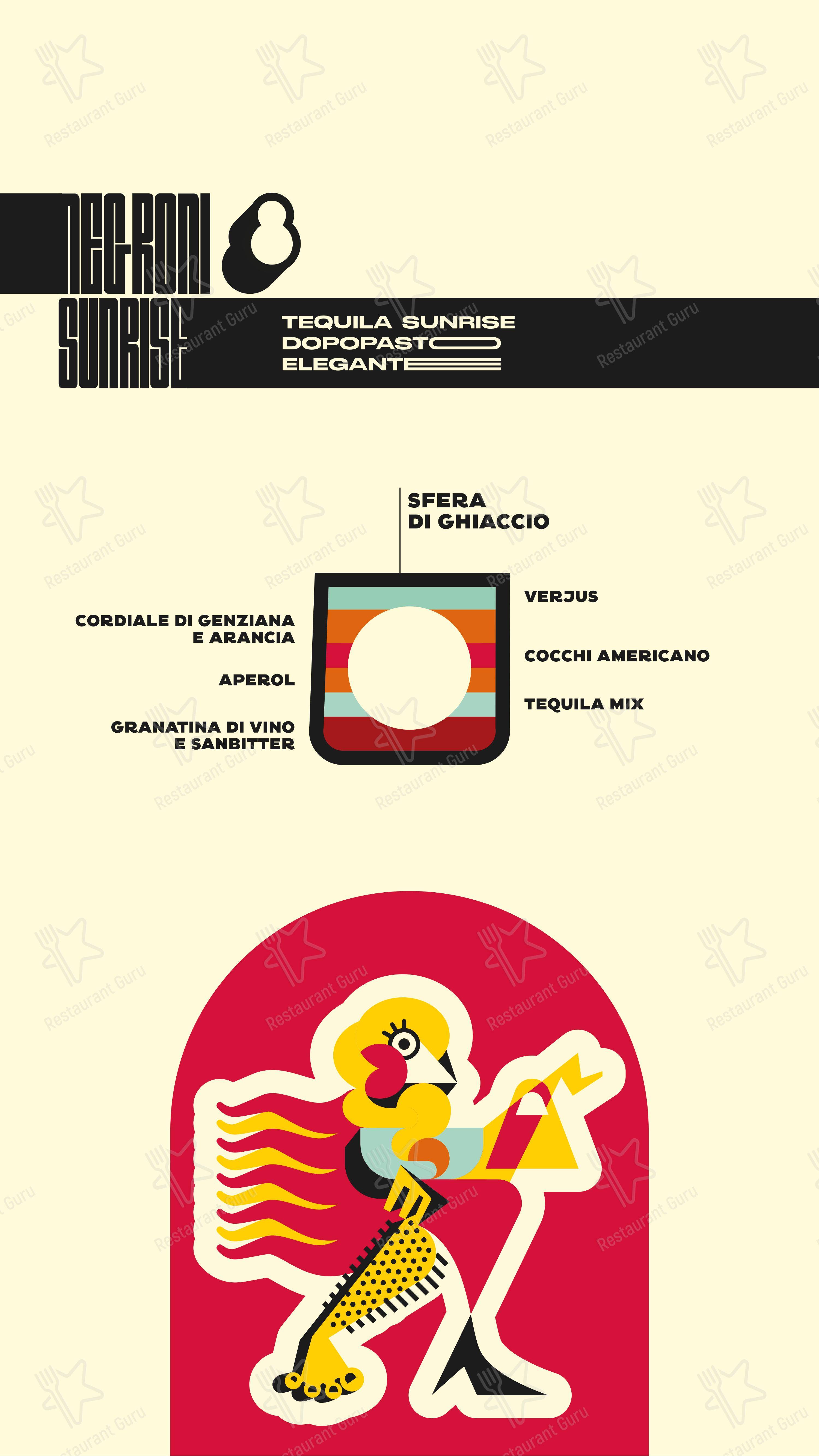 Menu bar per Depero Club pub & bar