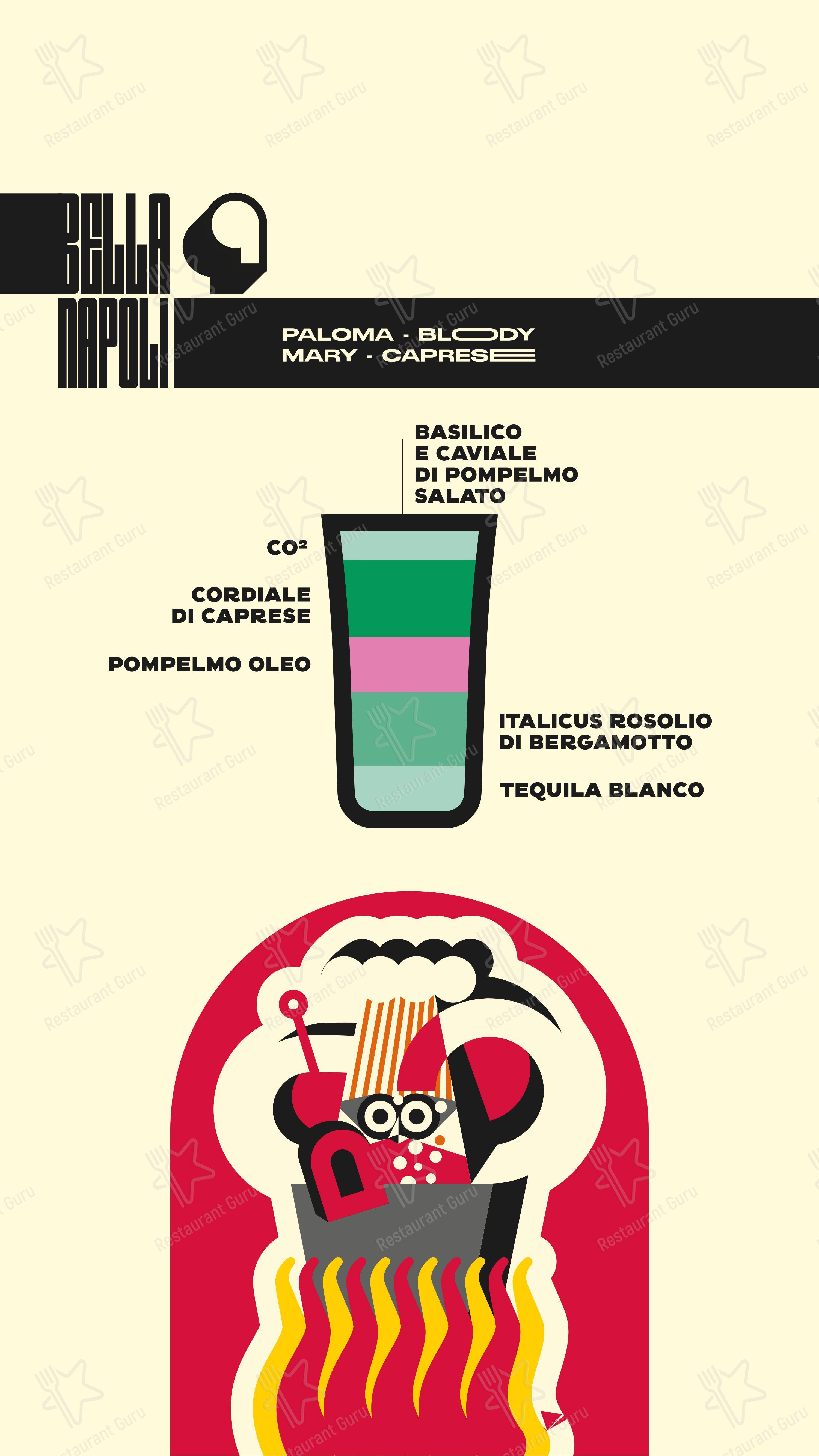 Menu bar per Depero Club pub & bar