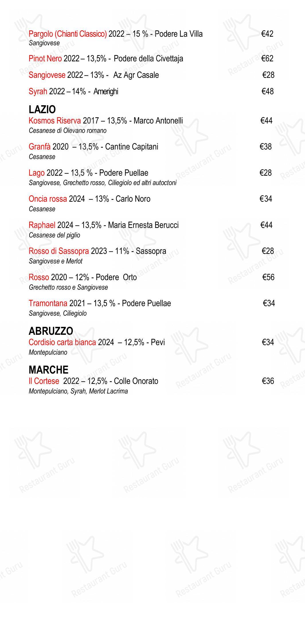 菜单 pour Eggs dans Rome