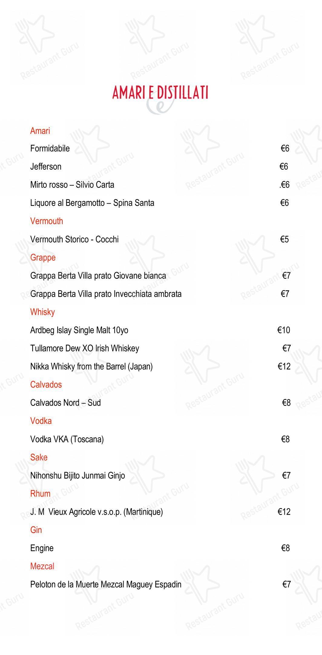 菜单 per Eggs Roma in Roma