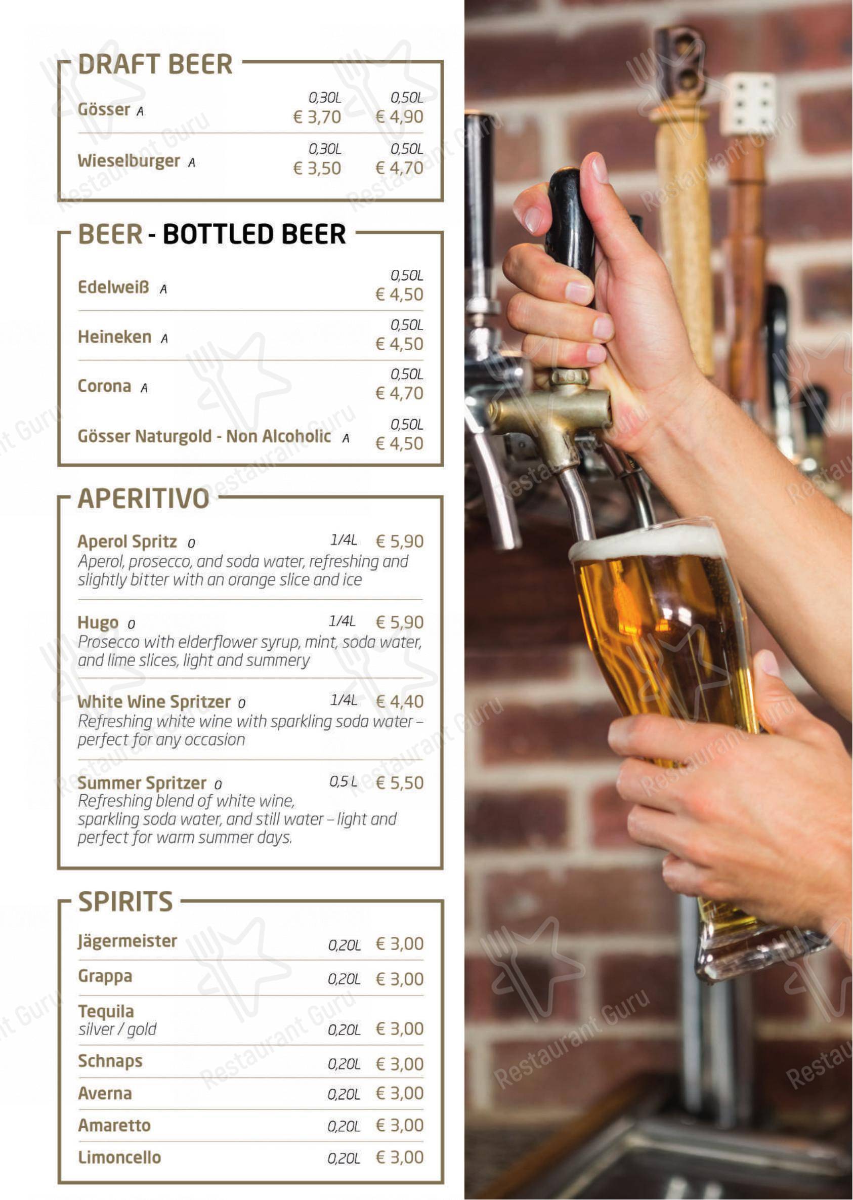 Menu pour Fiero Restaurant - Menu bar