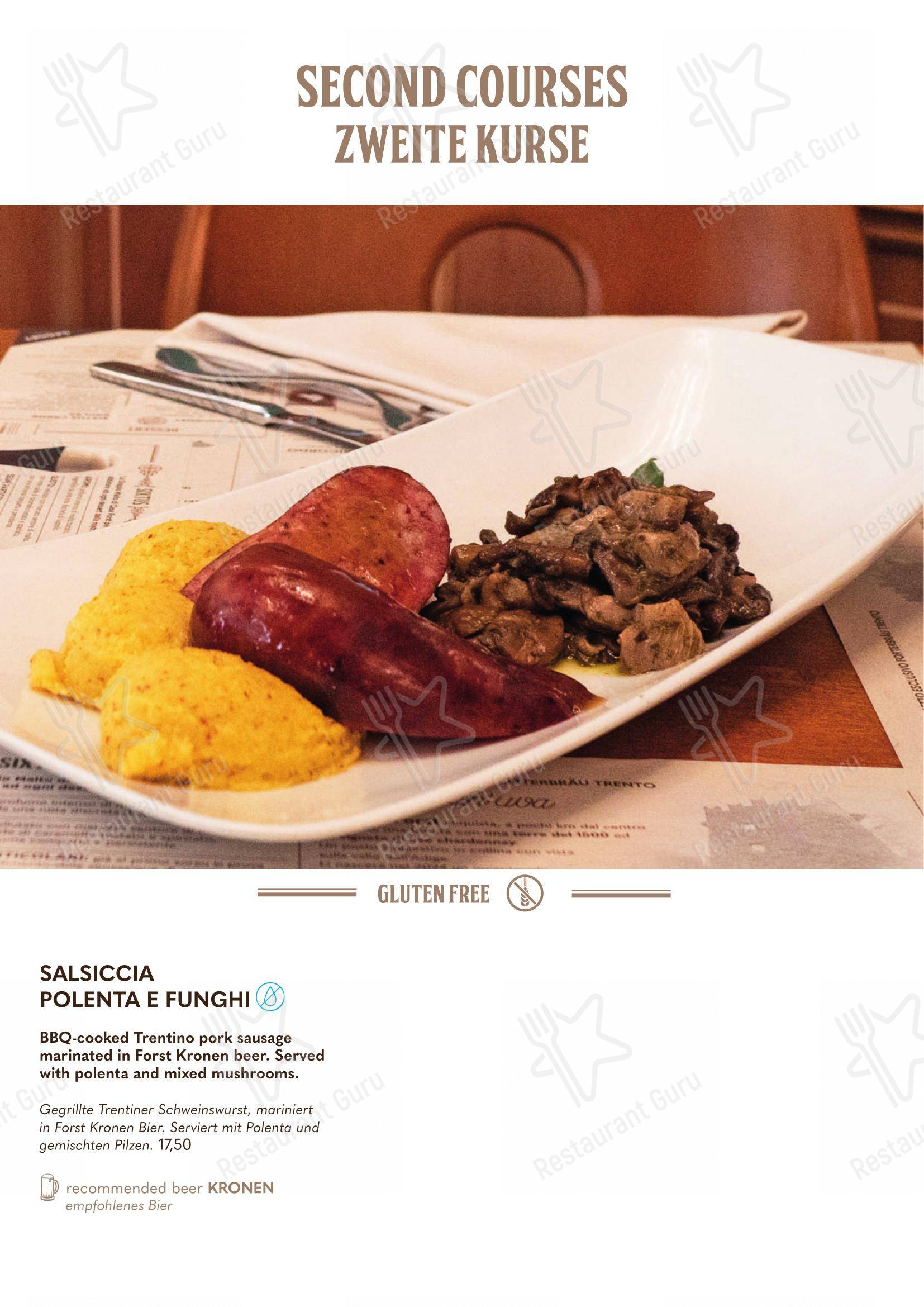 Основное меню per Forsterbräu Trento in Trento