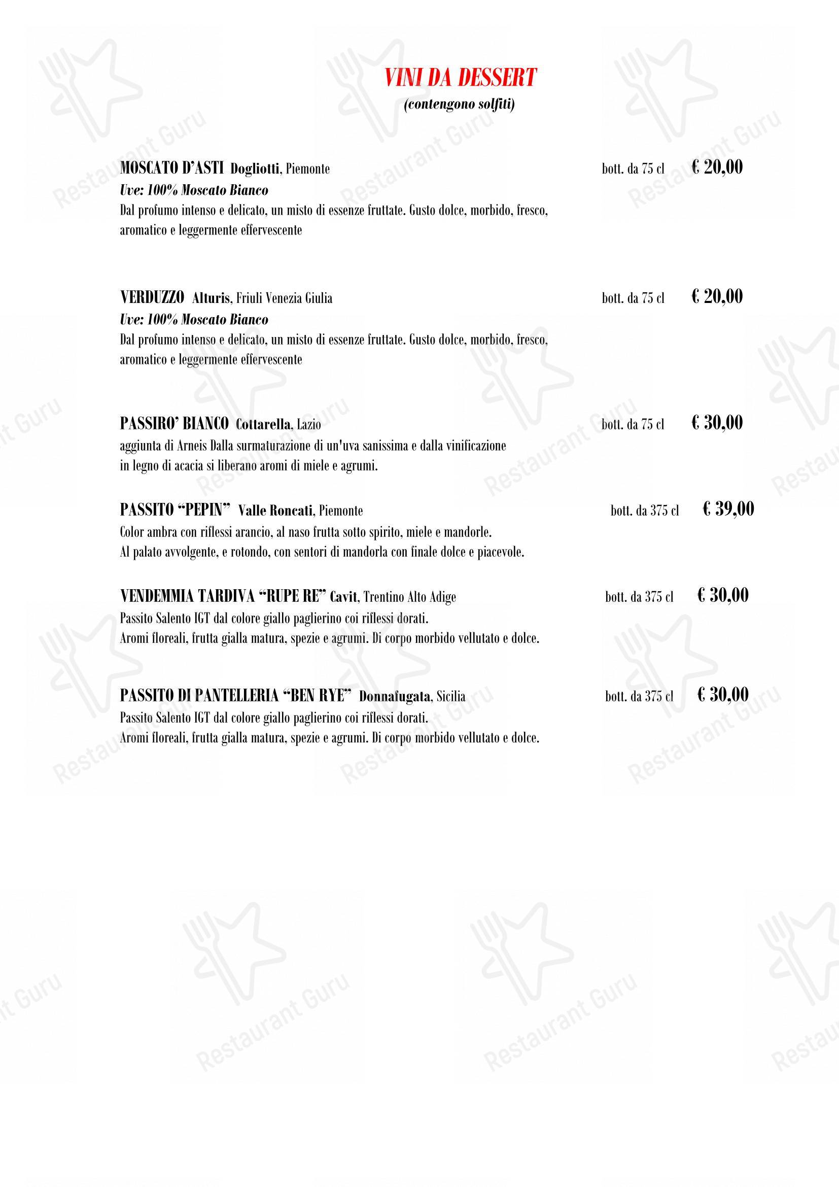 Menu di Grani e Salami - Menu bar