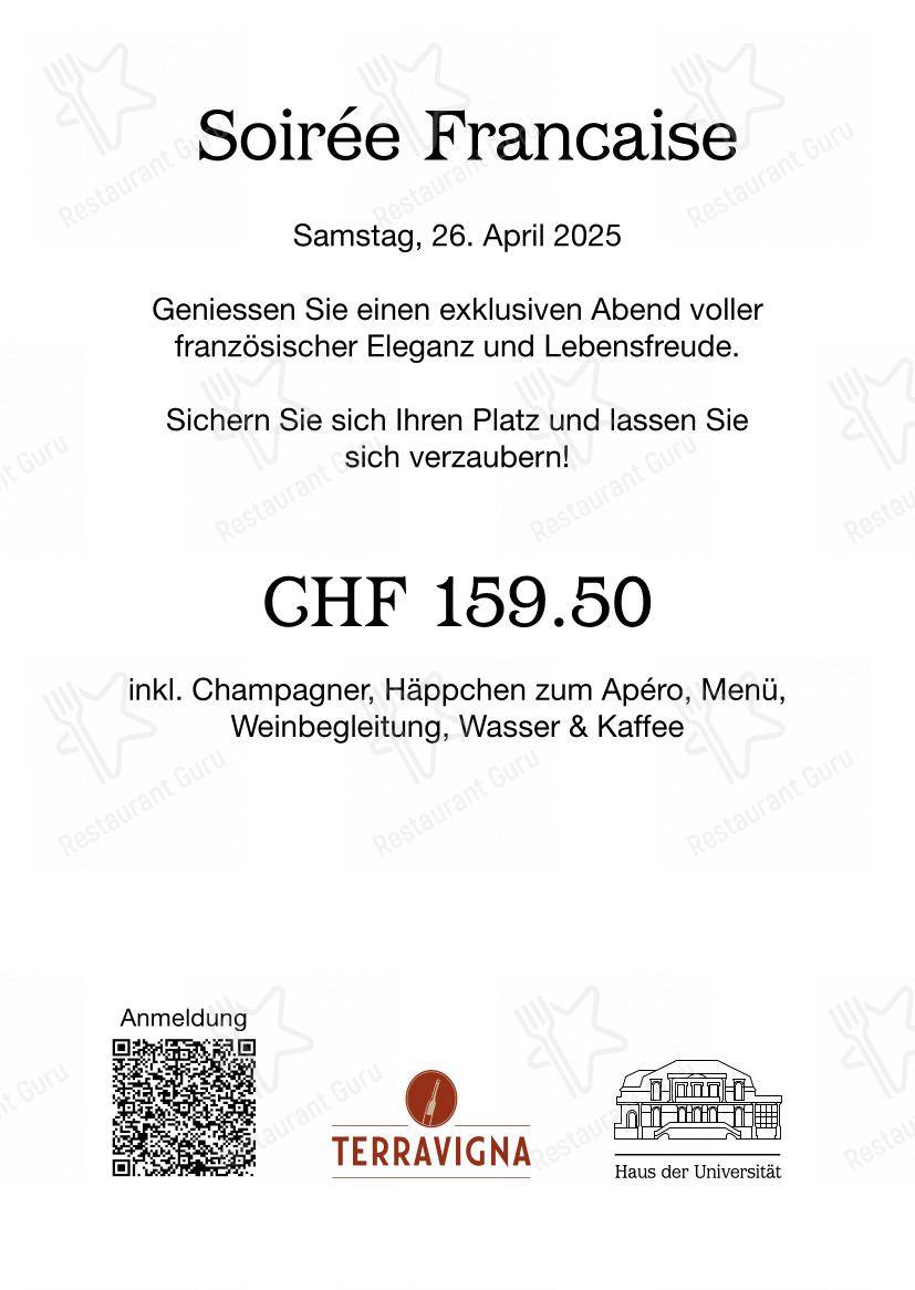 Haus der Universität Bern in Berna - Menu bar