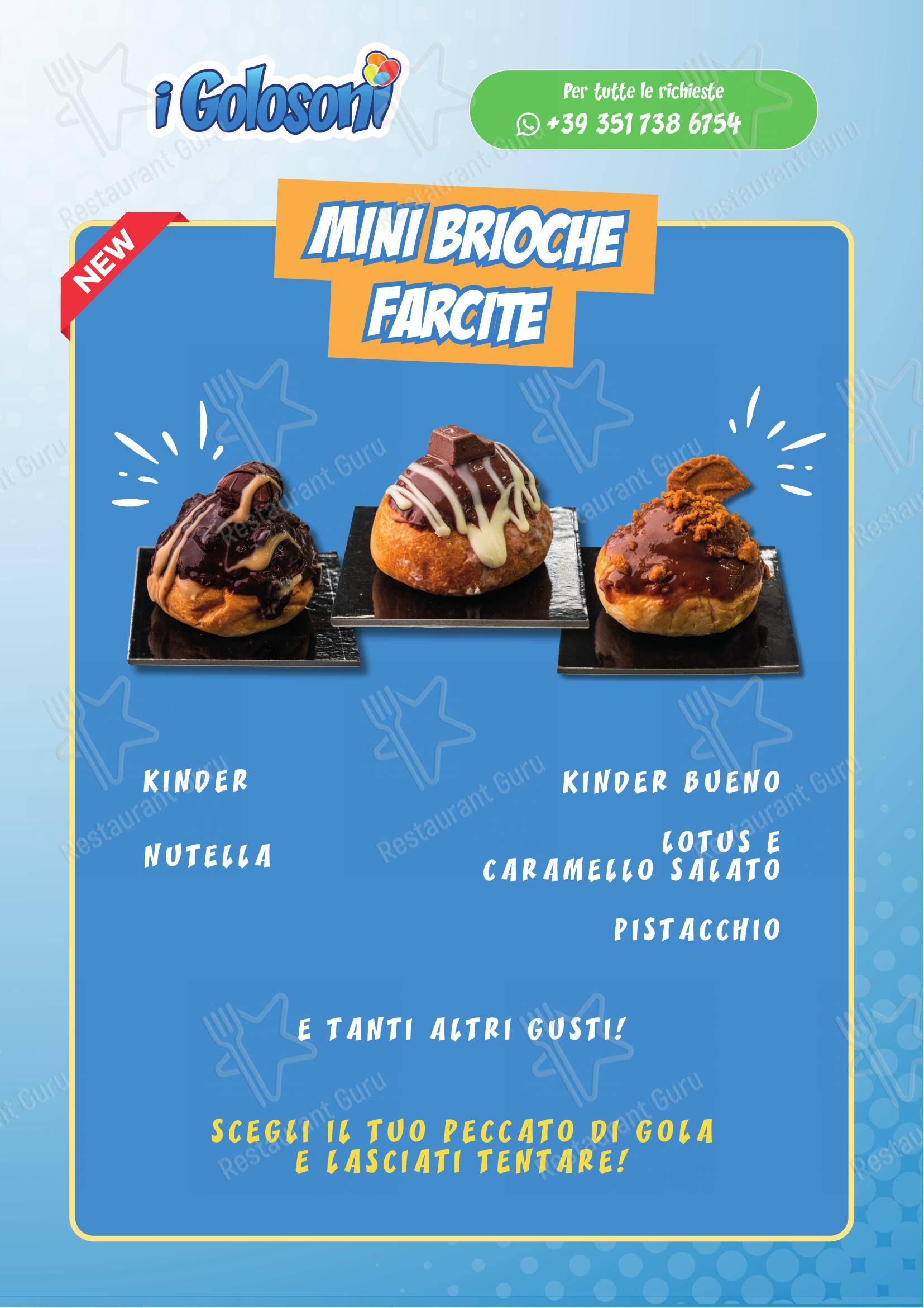 I Golosoni gelateria Garbatella in Roma - Menu