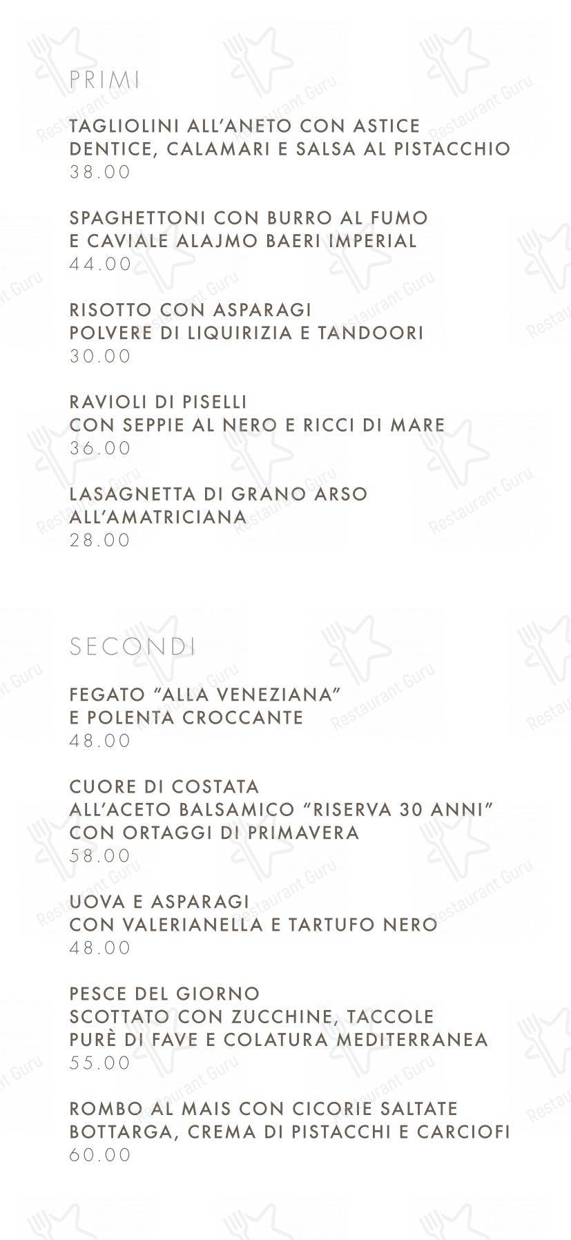 Il Calandrino in Sarmeola - Menu