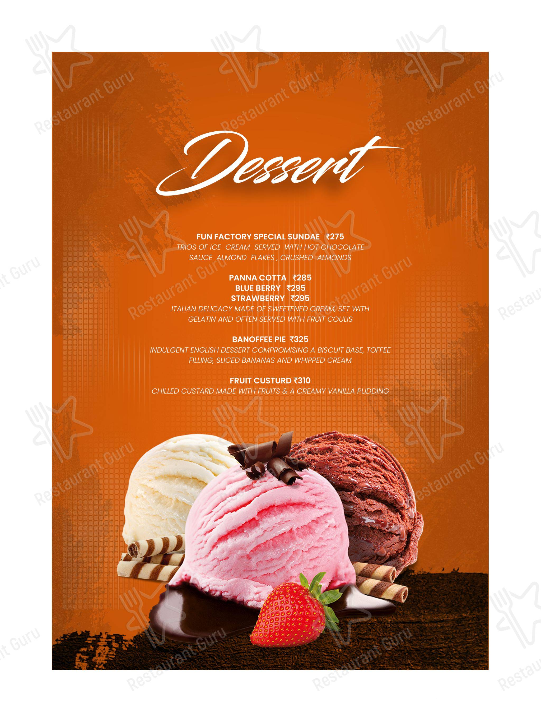 Menu bar for Jungli Restaurant in Ranchi