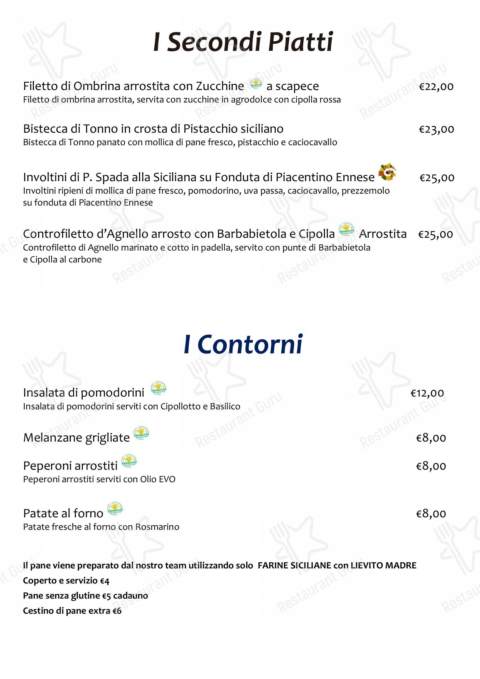 Le Lumie Ristorante in Marsala - Menu