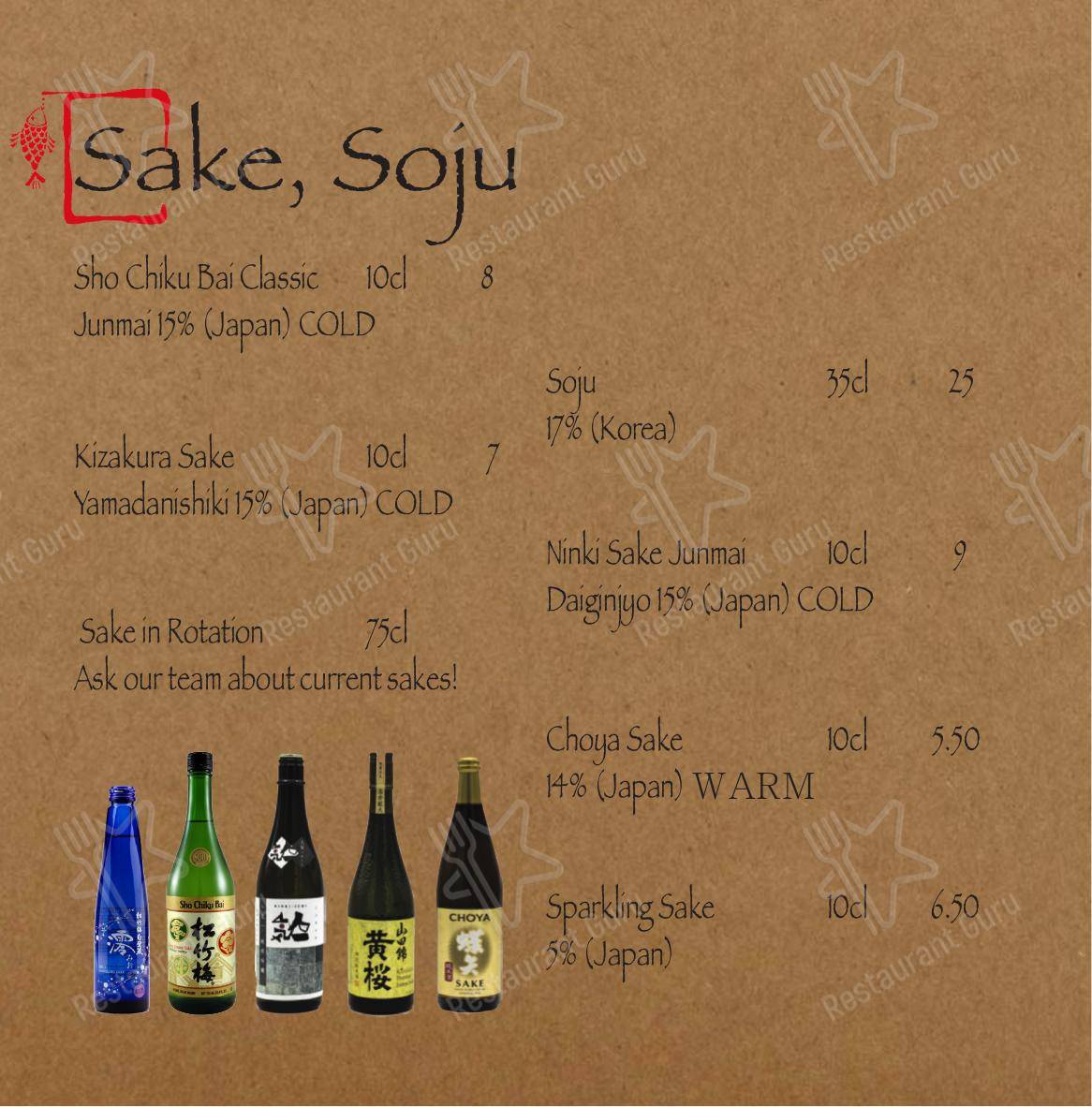 Menu bar per Minine ristorante