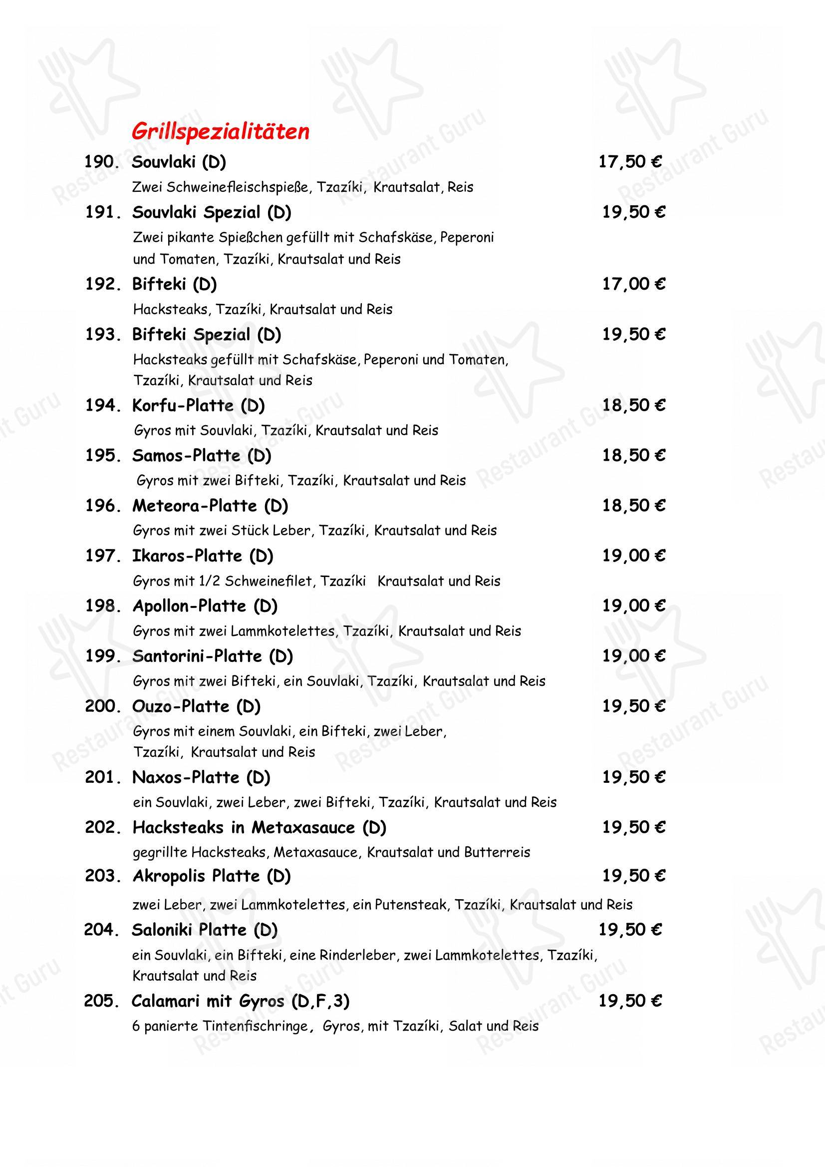 Ristorante Firenze dans Ritterhude - Menu bar