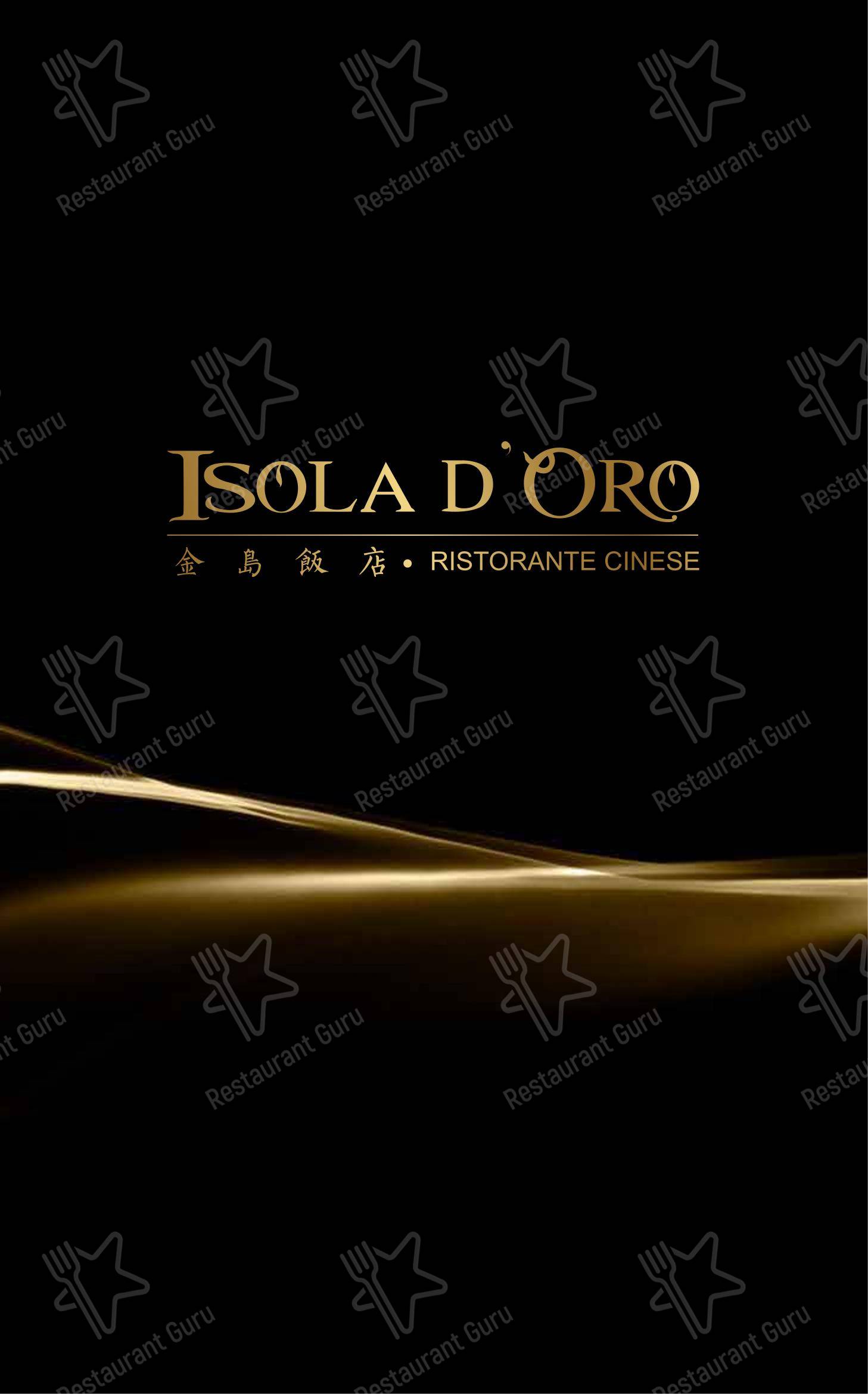 Menu di Ristorante Pizzeria Isola D'Oro - Menu