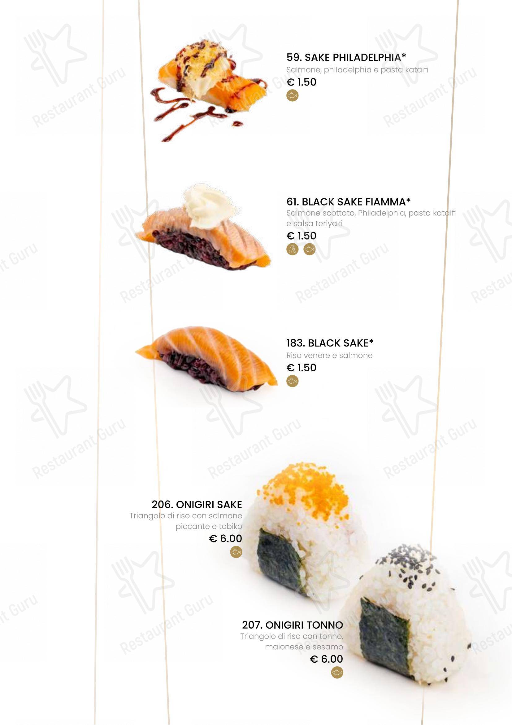 Menu bar per Ristorante Sushi Yami Vercelli ristorante