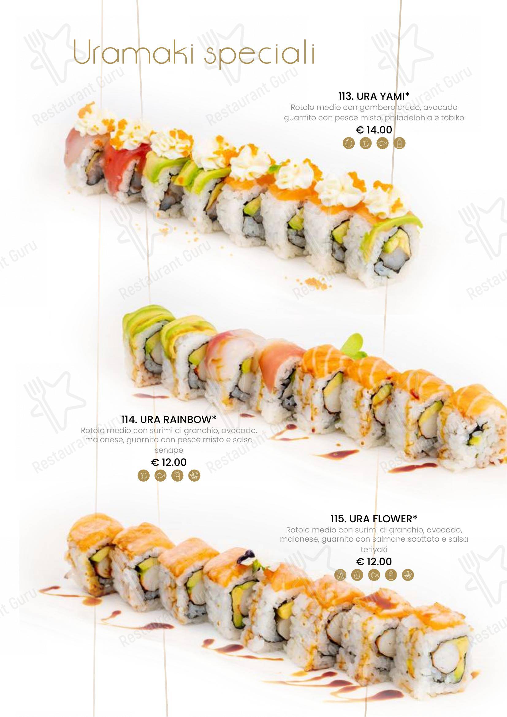 Menu di Ristorante Sushi Yami Vercelli - Menu bar