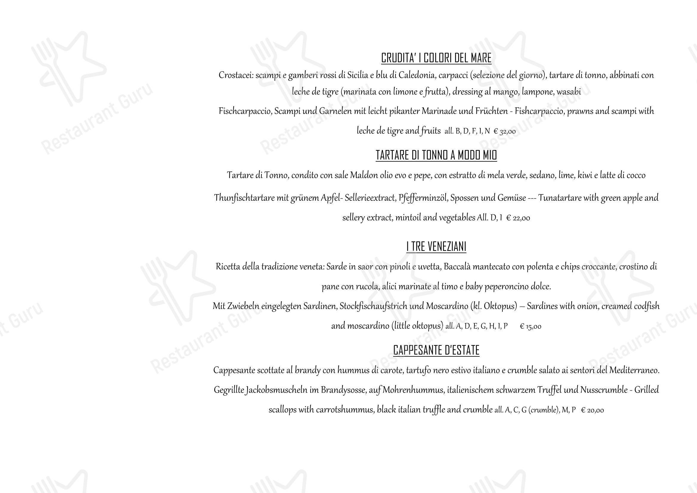 Menu di Ristorante da Buso - Menu bar