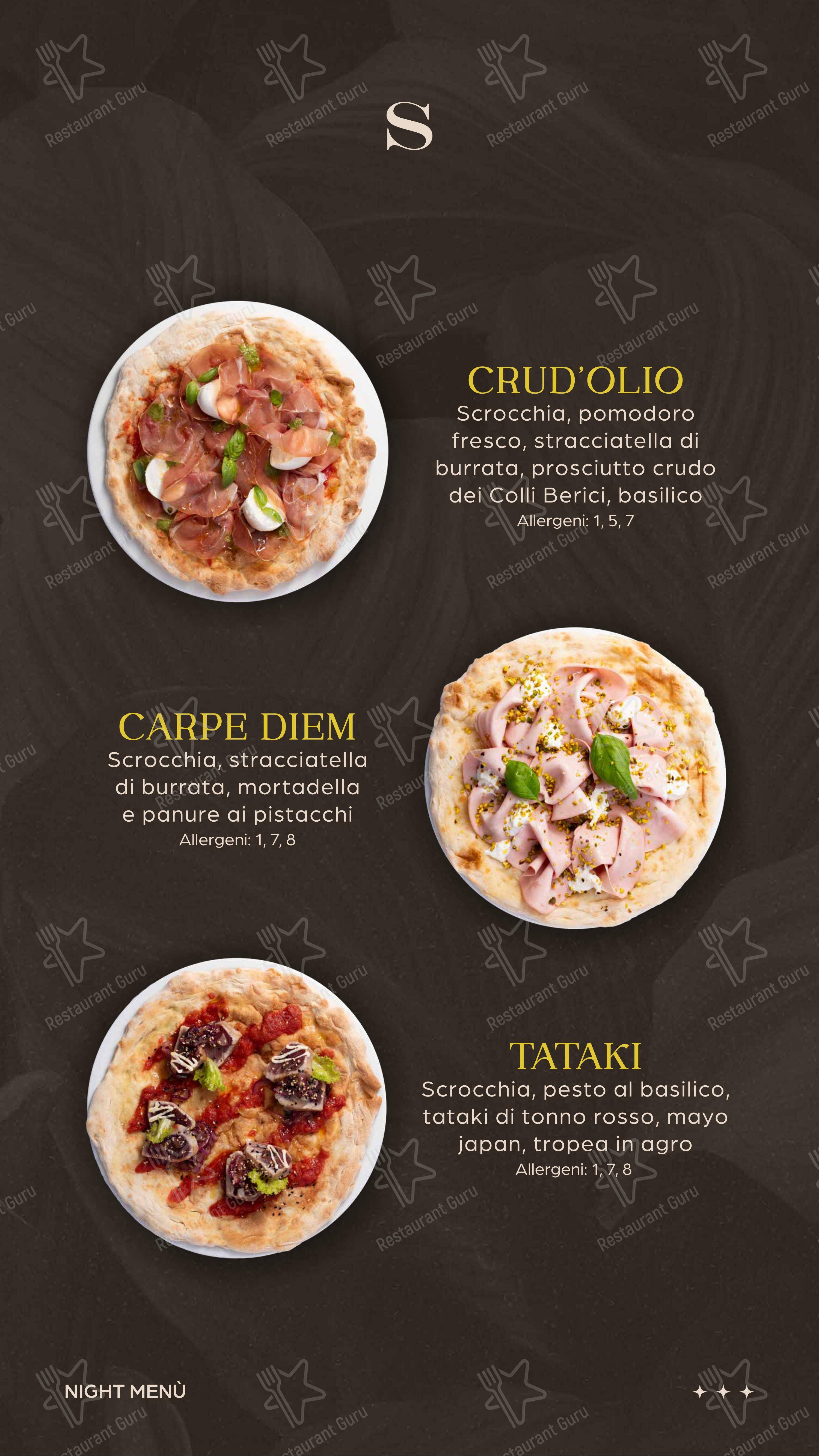 Menu di SAND BEACH CLUB SOTTOMARINA - Menu bar