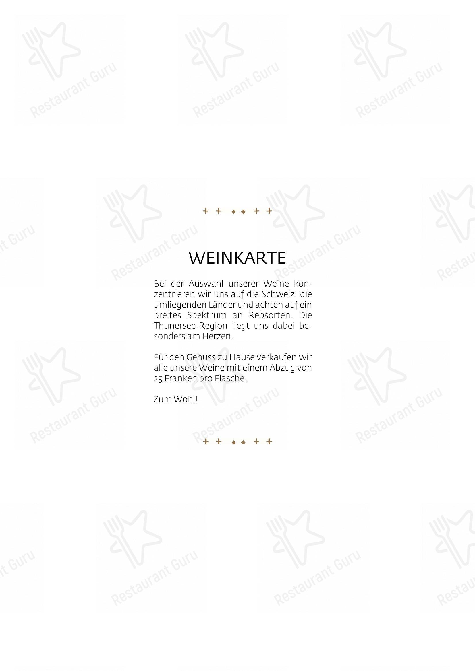 Menu bar per Schüür · Restaurant & Kultur ristorante