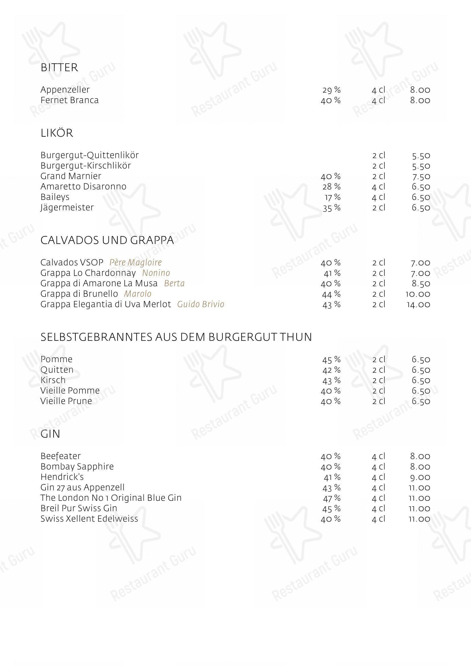 Menu per Schüür · Restaurant & Kultur in Steffisburg