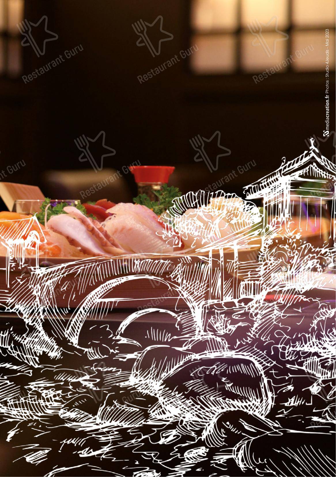 Menu bar pour SenSushi restaurant