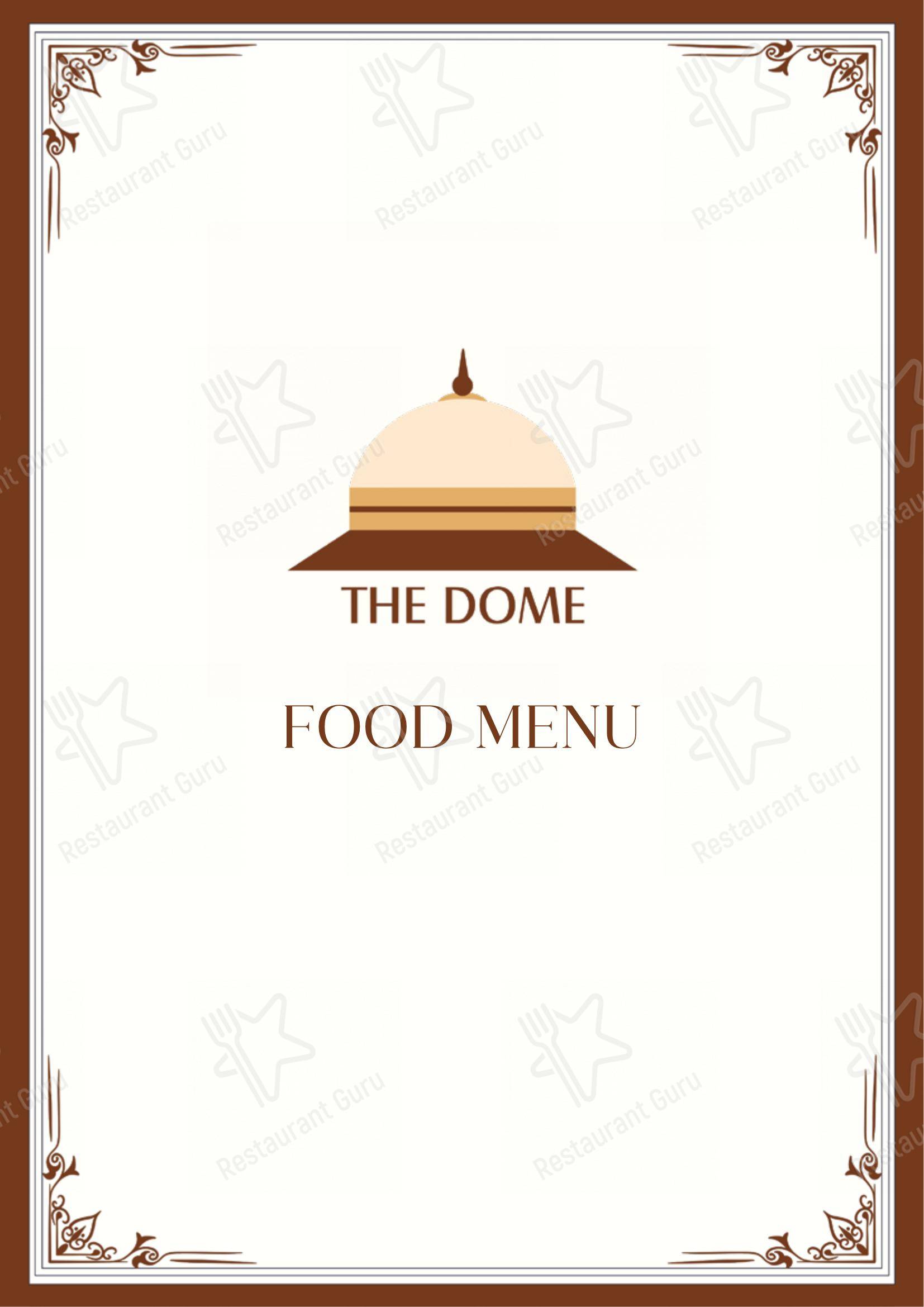 The Dome - Menu