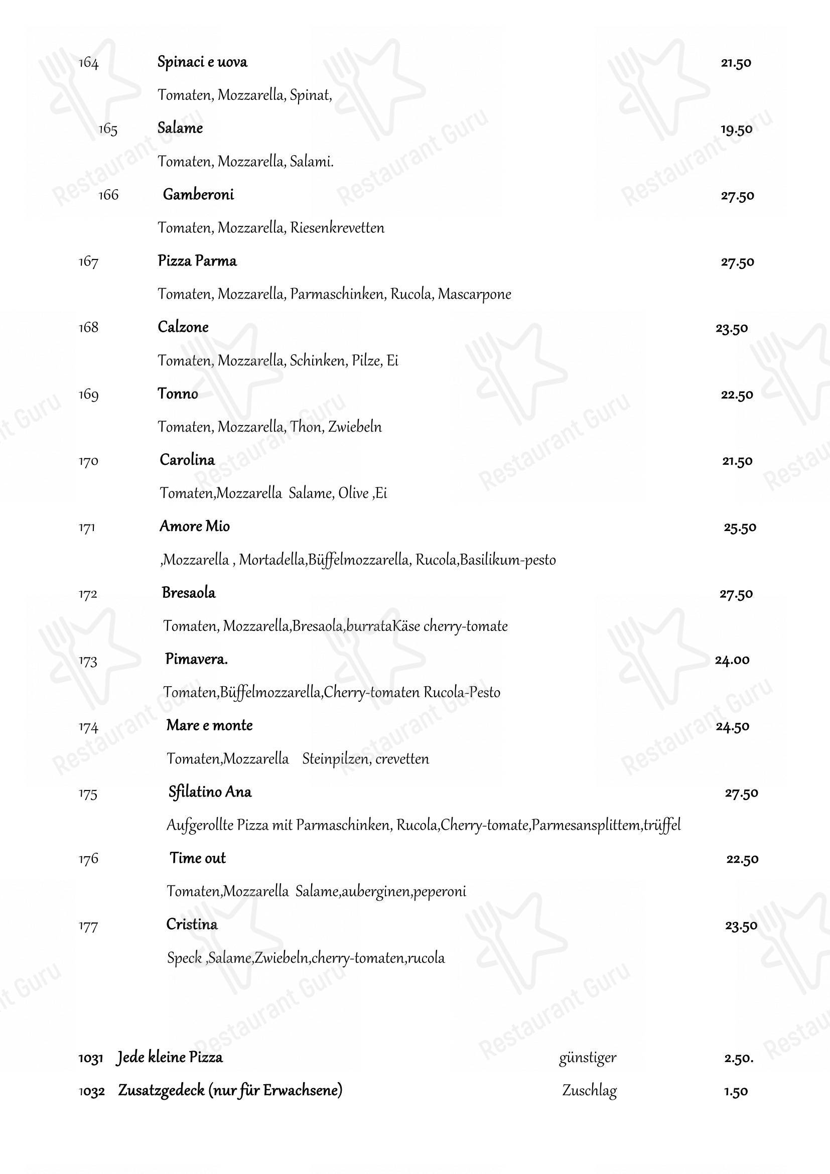 Menu di Time Out - Menu