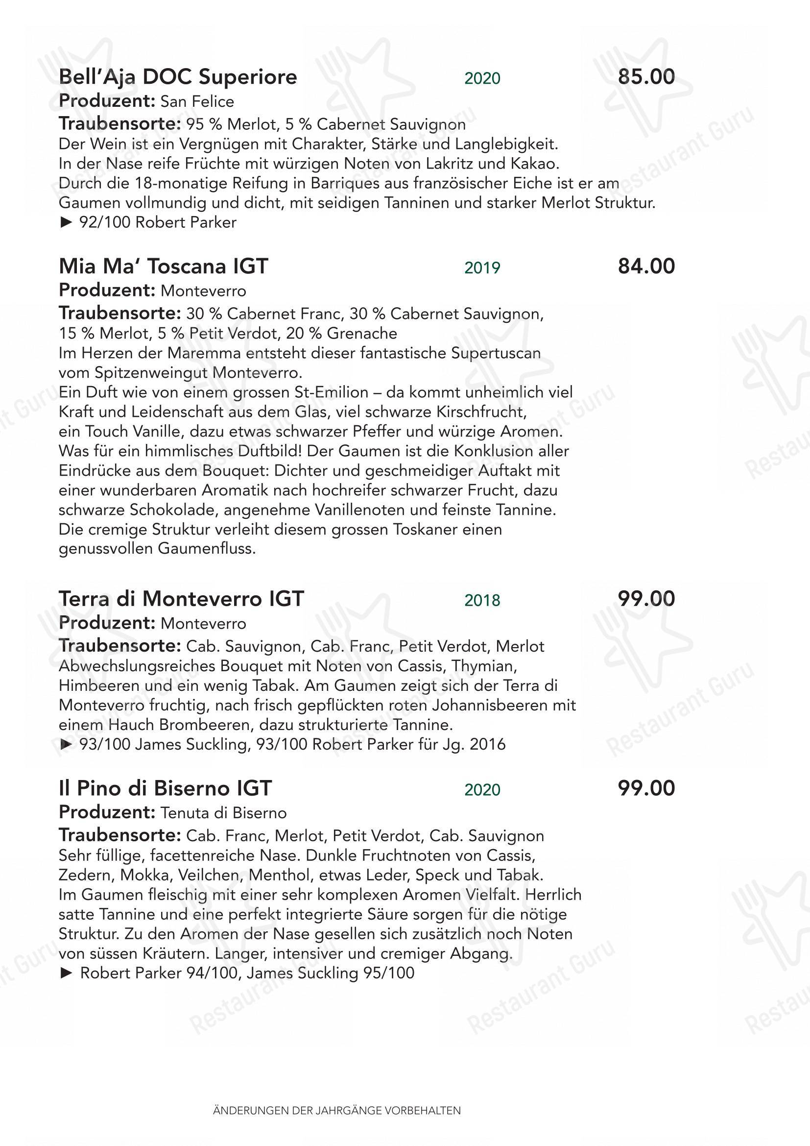 Крафт меню per Türmli Restaurant & Pizzeria in Sempach