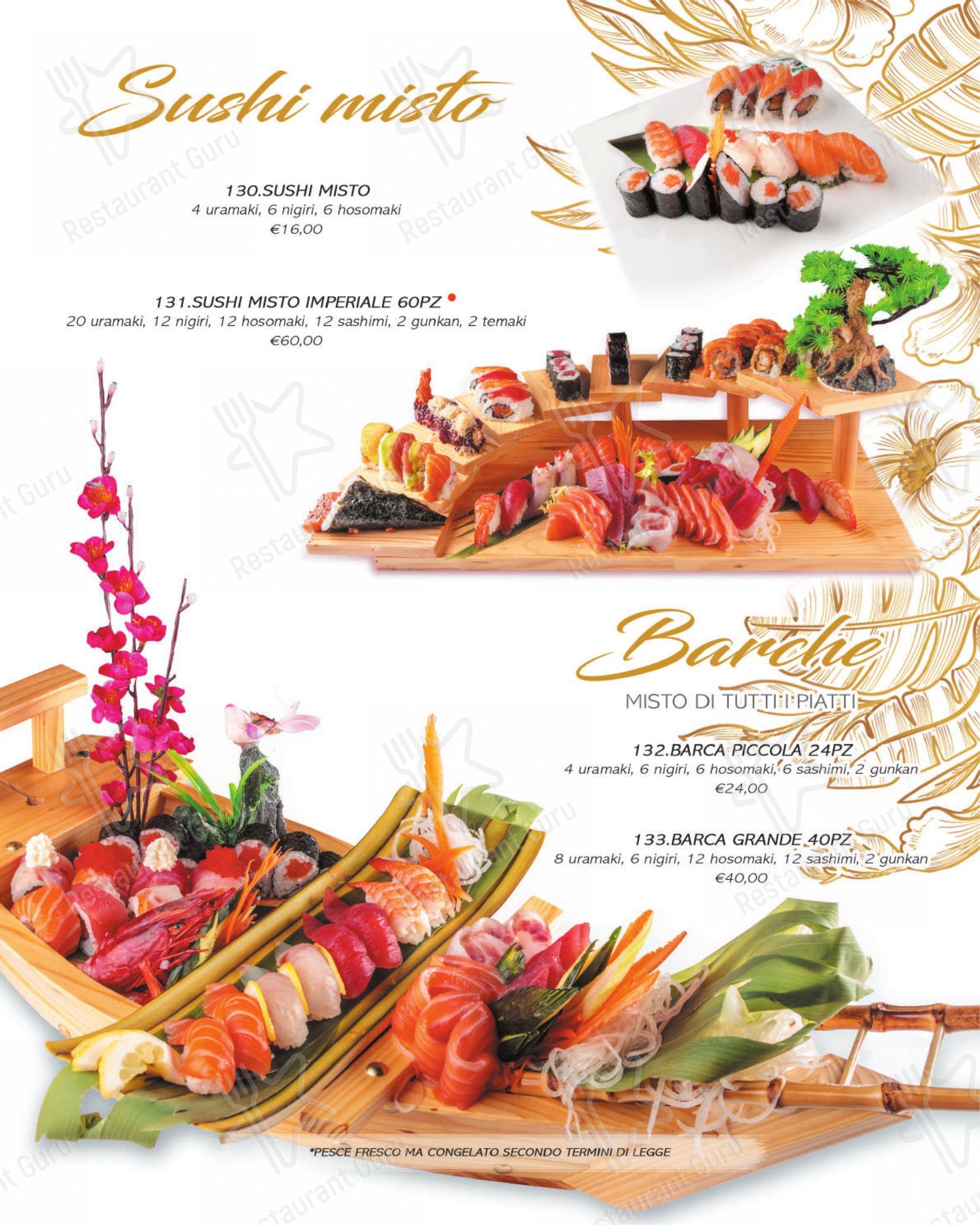 Yuki Sushi di carini in Carini - Menu