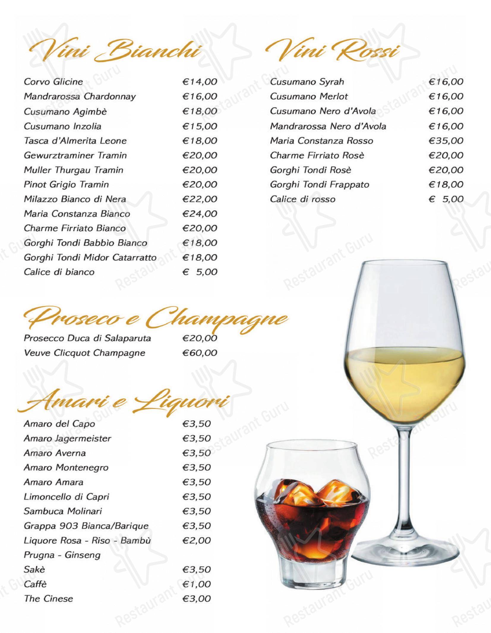 Menu per Yuki Sushi di carini in Carini