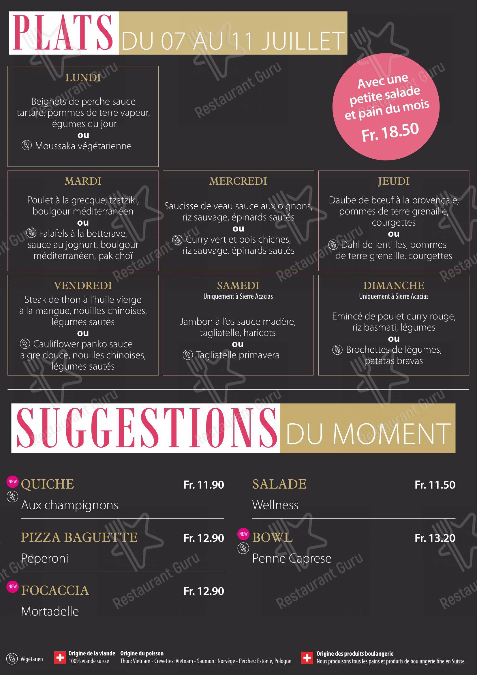 Zenhäusern Visp Bahnhof in Visp - Menu bar