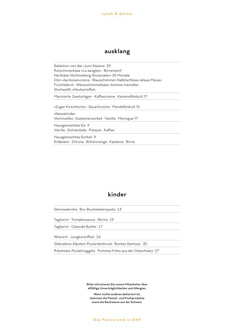 Menu di verve by sven 