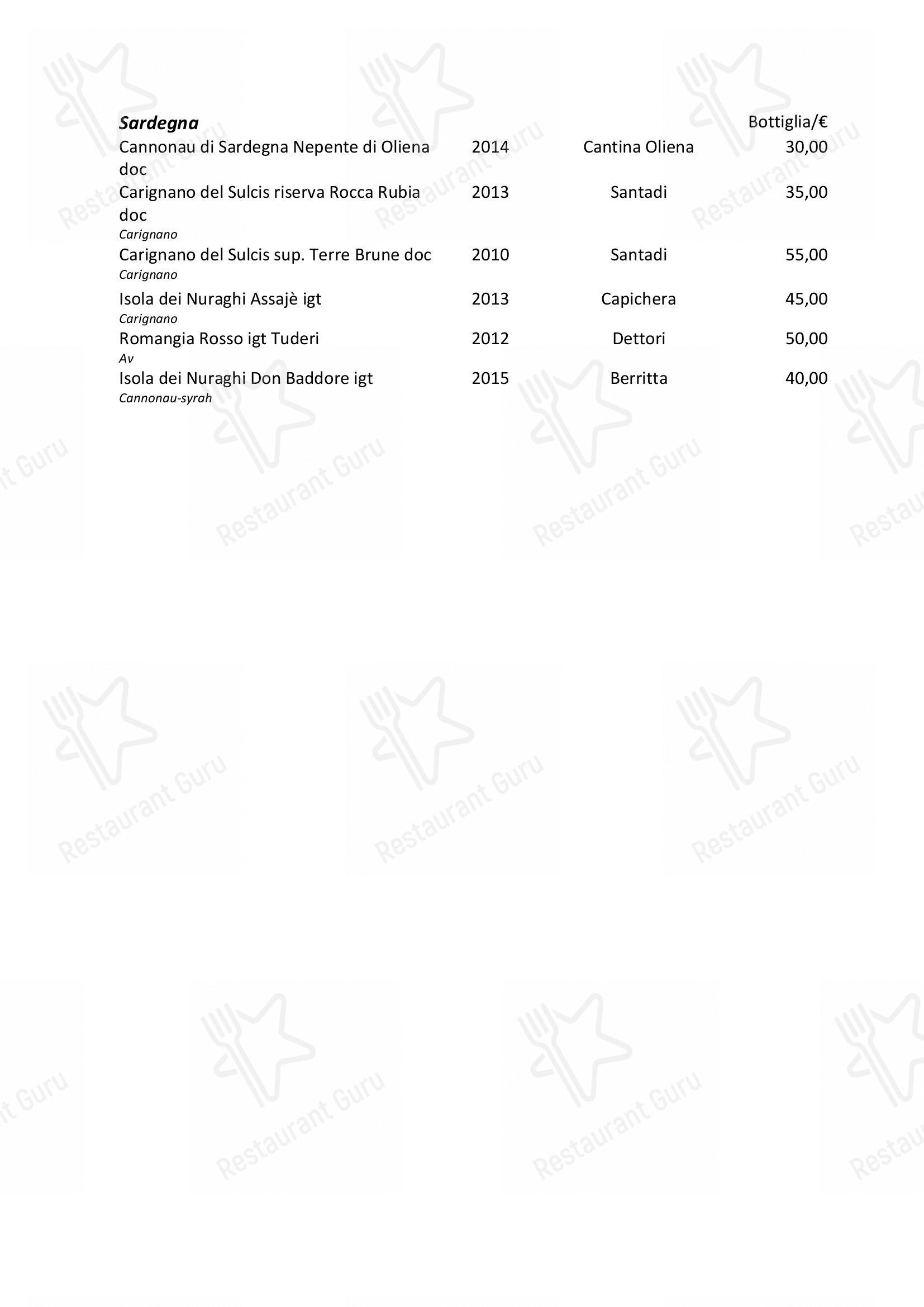 菜单 per Il Simposio Ristorante Wine Bar Roma ristorante