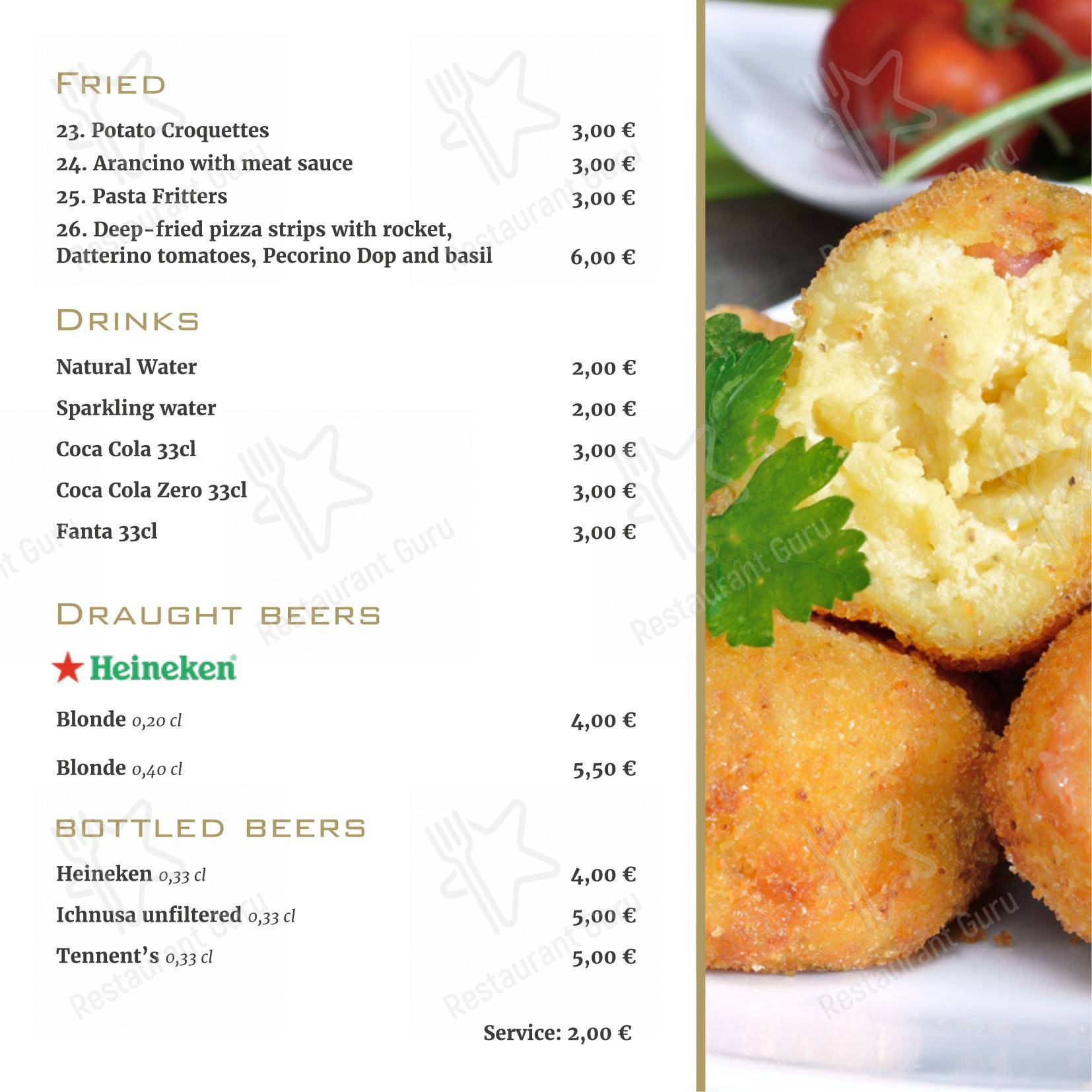 Operazione San Gennaro in Milano - Menu