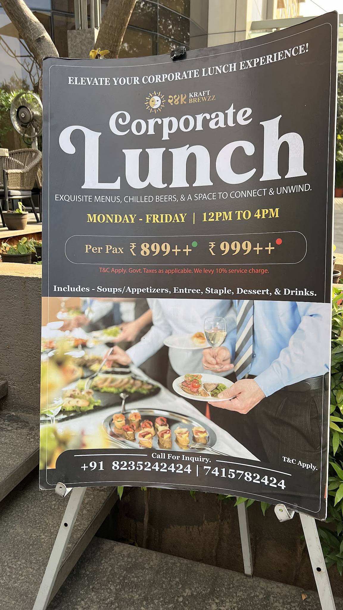 24K Kraft Brewzz Fine Dine Restaurant Taproom Lounge Bar menu