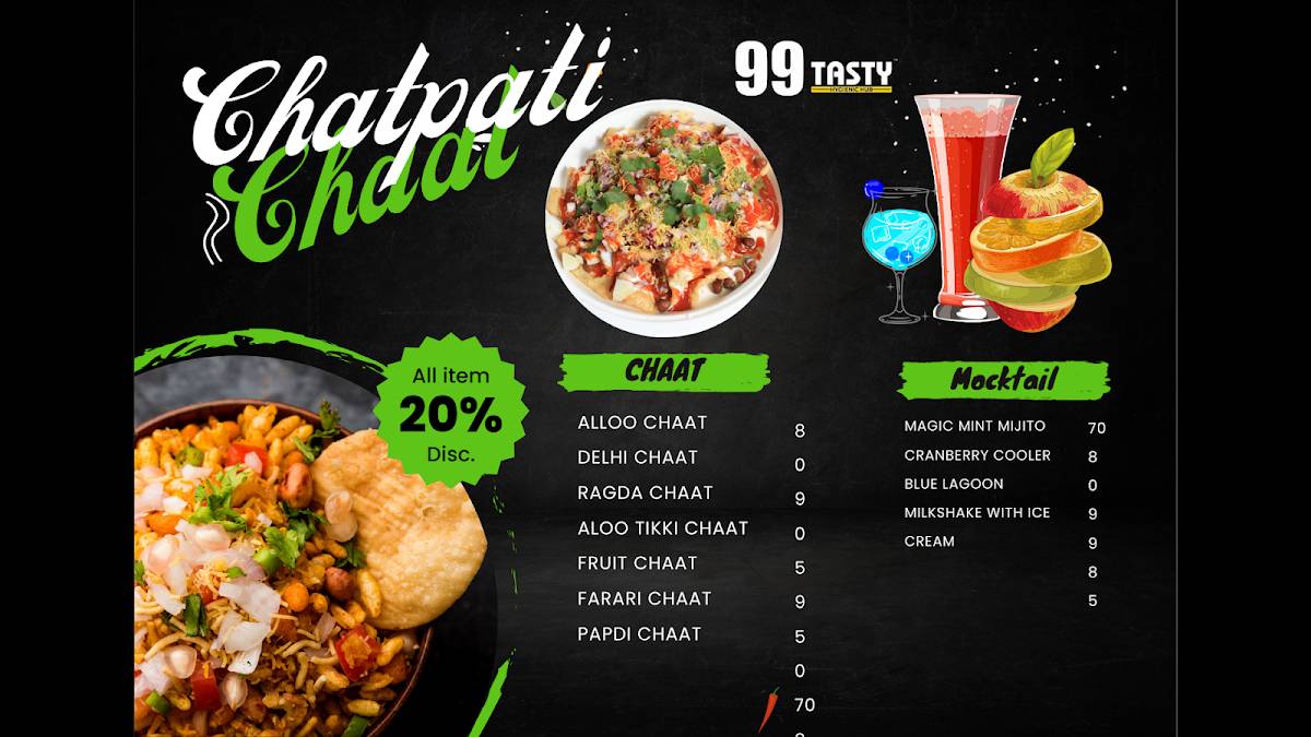 99 Tasty Hub (Bilimora) menu