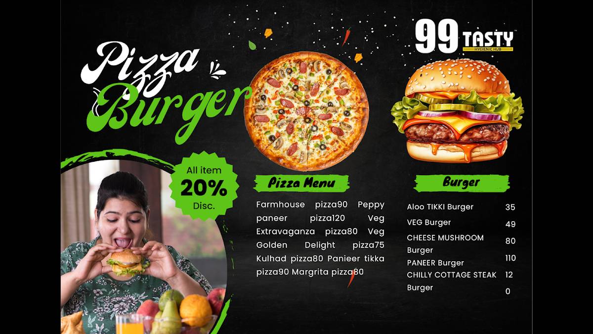 99 Tasty Hub (Bilimora) menu