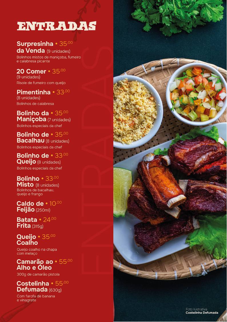 A Venda - Restaurante de Comida Típica Baiana cardápio