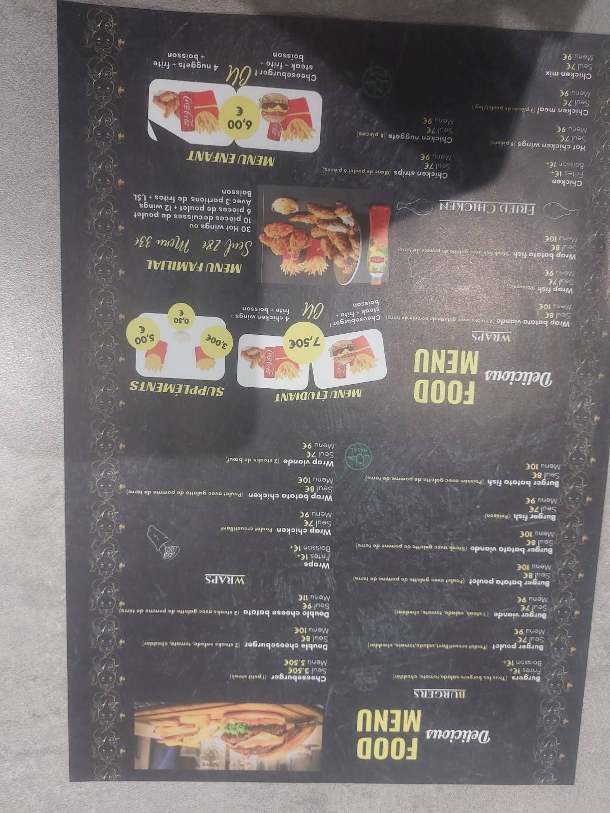 Menu de AFC CHICKEN