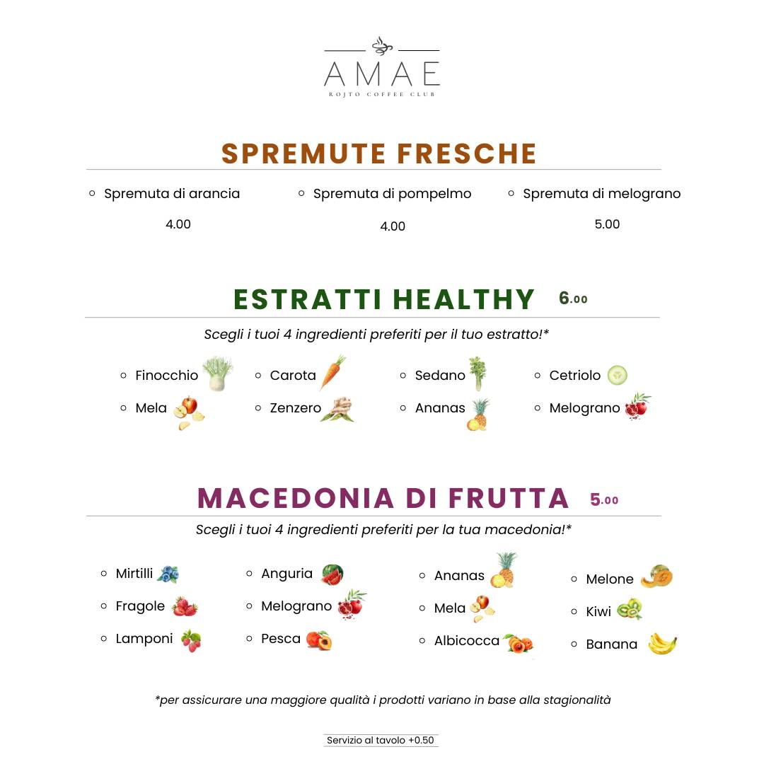 Menu di AMAE 