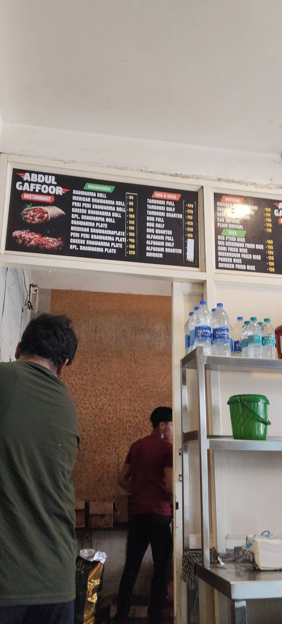 Abdul Gaffoor Restaurant menu