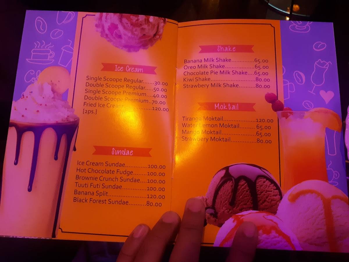 Adda The Cafe menu