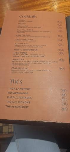 Menu de After Eight - Café & Resto